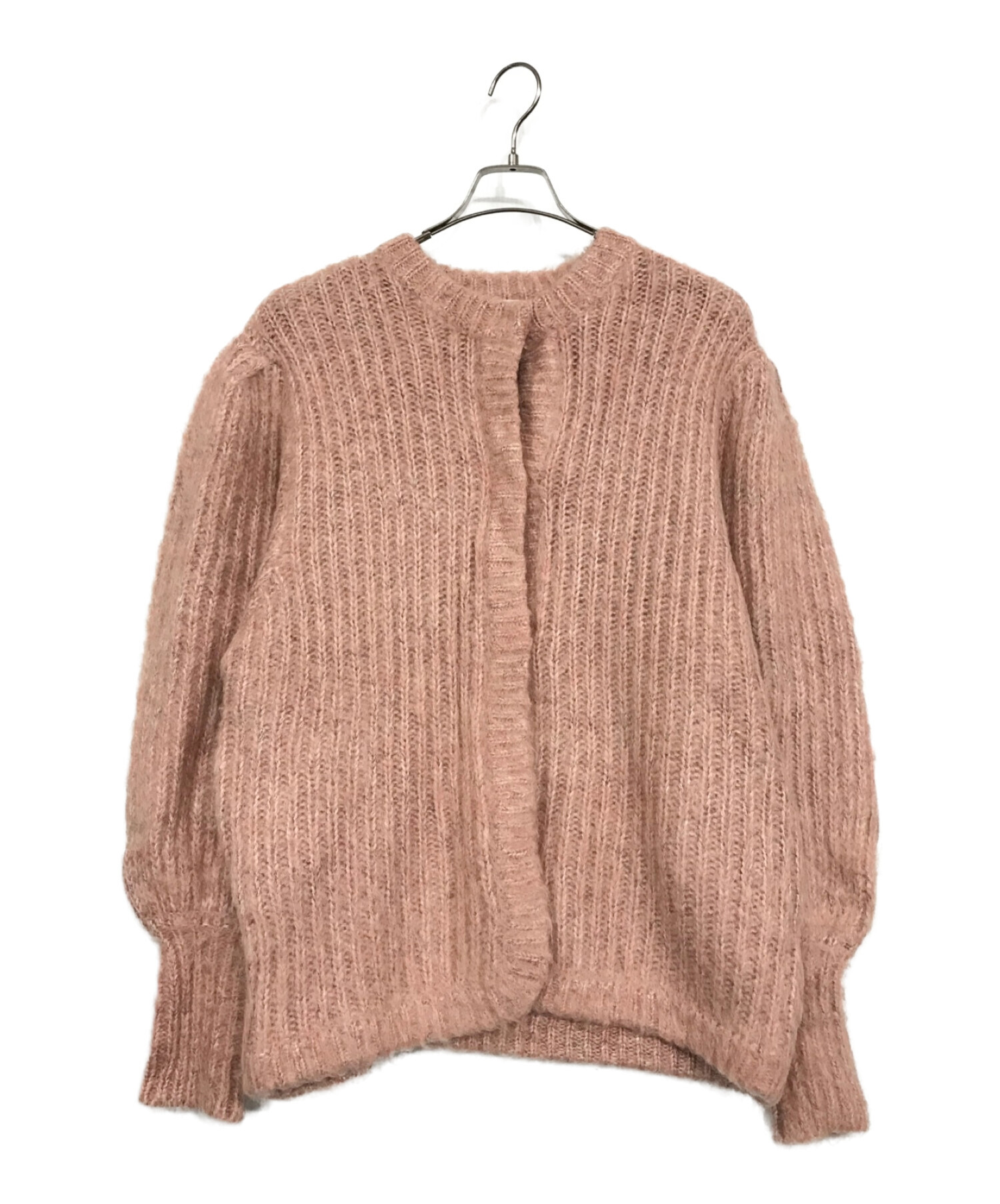 COLOR MOHAIR SHAGGY CARDIGAN pink - カーディガン/ボレロ