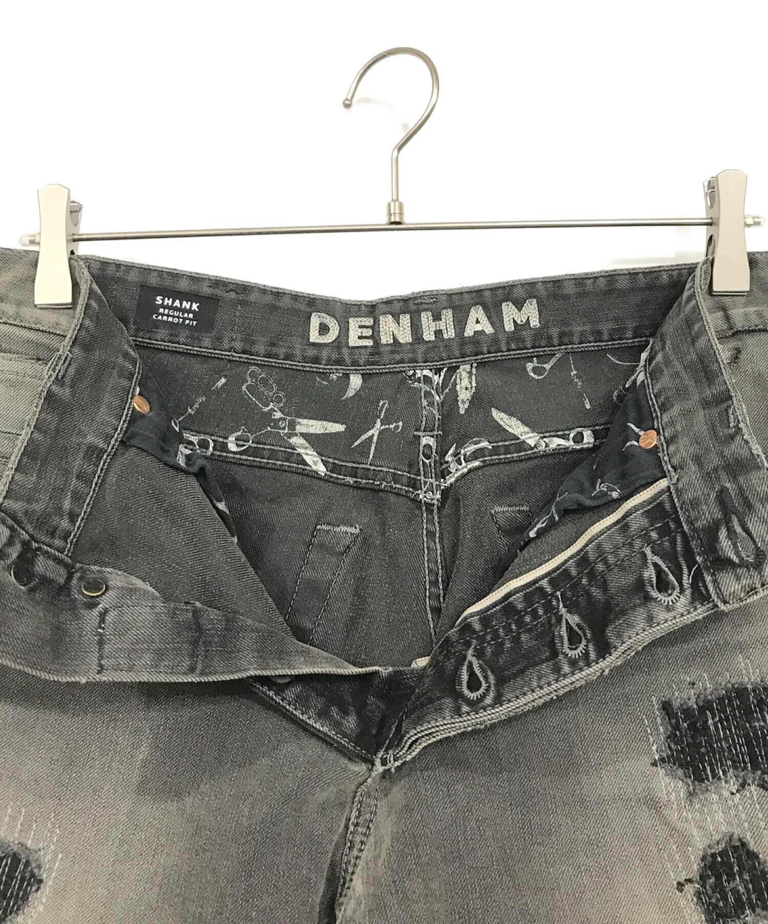 中古・古着通販】Denham (デンハム) ダメージ加工デニムパンツ グレー サイズ:W30｜ブランド・古着通販 トレファク公式【TREFAC  FASHION】スマホサイト