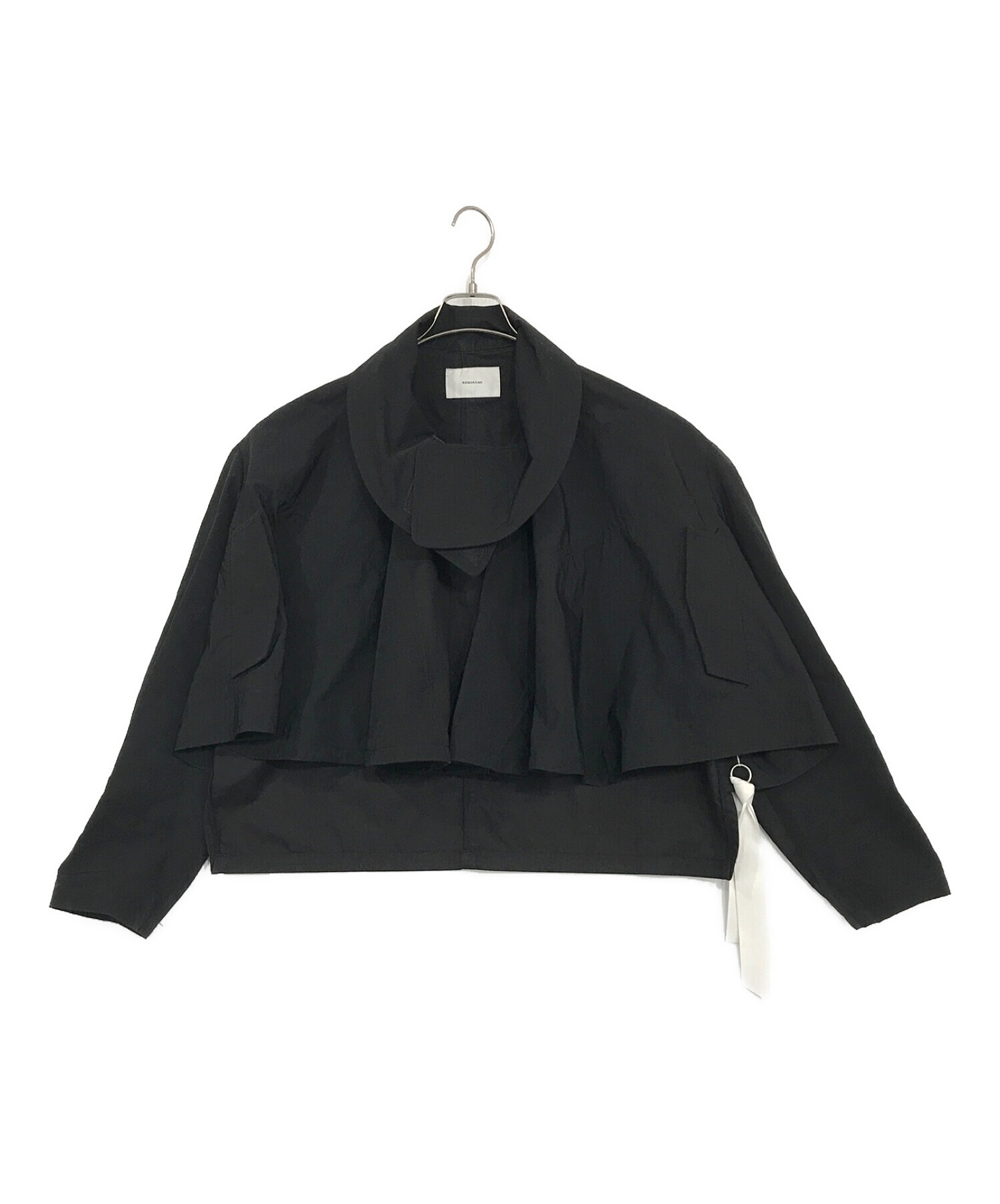 REKISAMI (レキサミ) ショートポンチョジャケット ブラック サイズ:SIZE 1