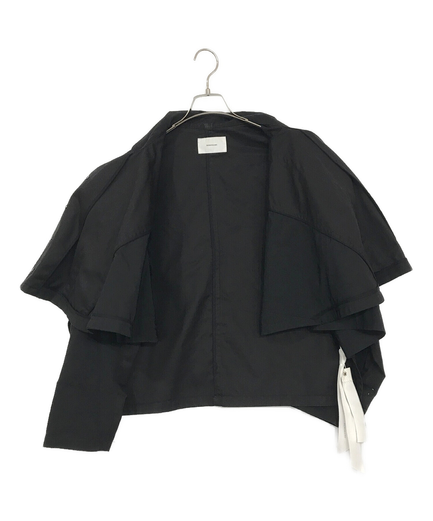 REKISAMI (レキサミ) ショートポンチョジャケット ブラック サイズ:SIZE 1
