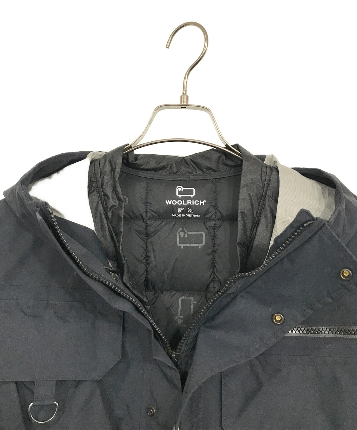 WOOLRICH (ウールリッチ) 3 in 1 Maintenance DOWN JACKET ブラック サイズ:SIZE XXL