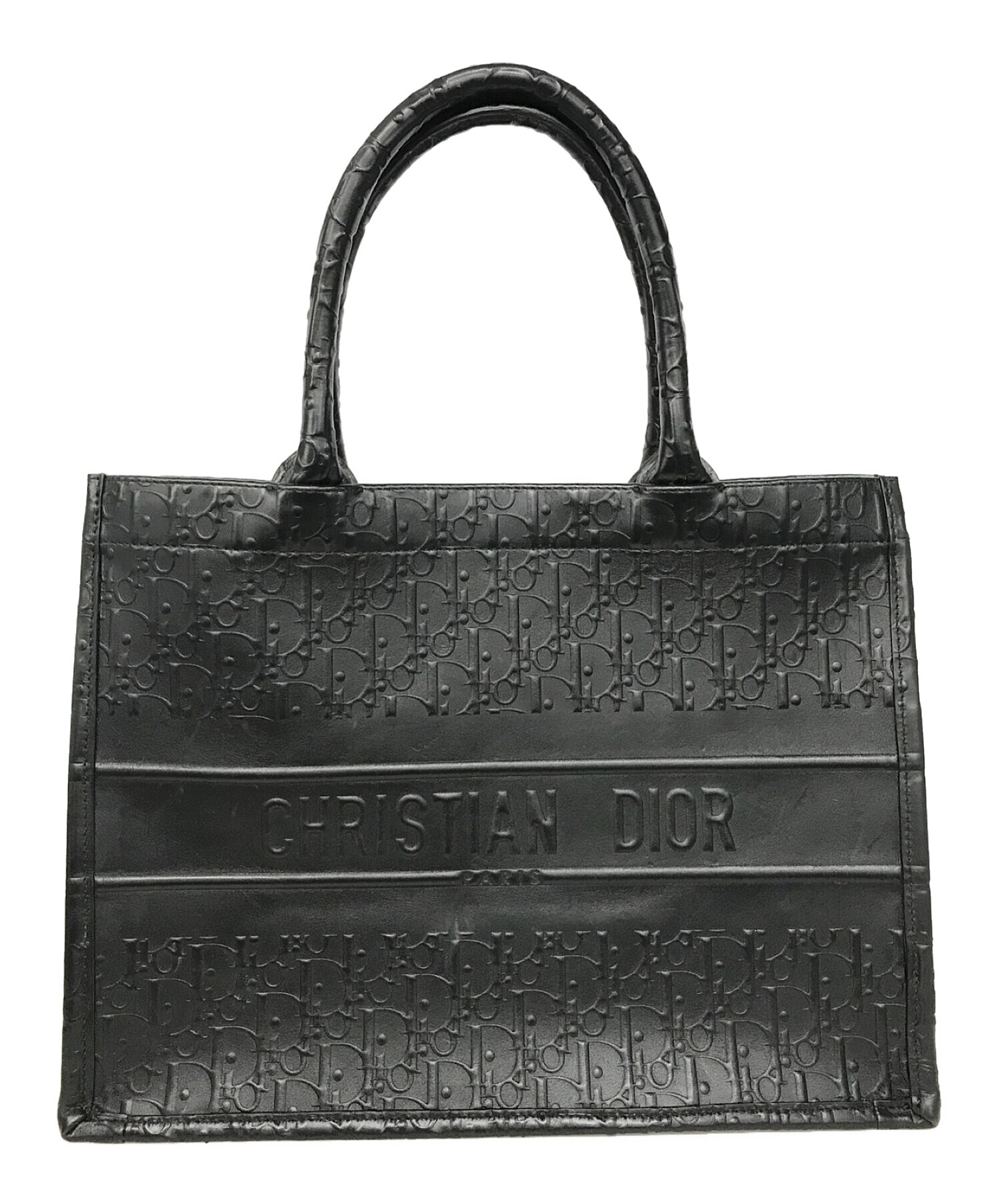 Christian Dior (クリスチャン ディオール) ブックトートバッグ ブラック