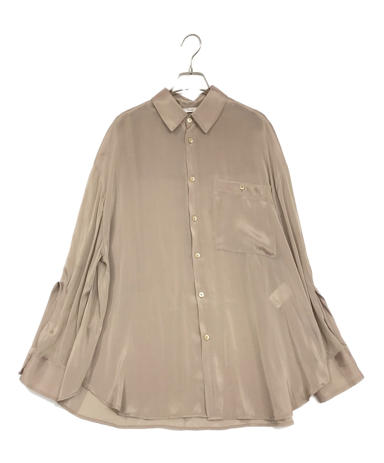 CLANE (クラネ) CHAMBRAY LOOSE SHIRT ベージュ サイズ:SIZE　2