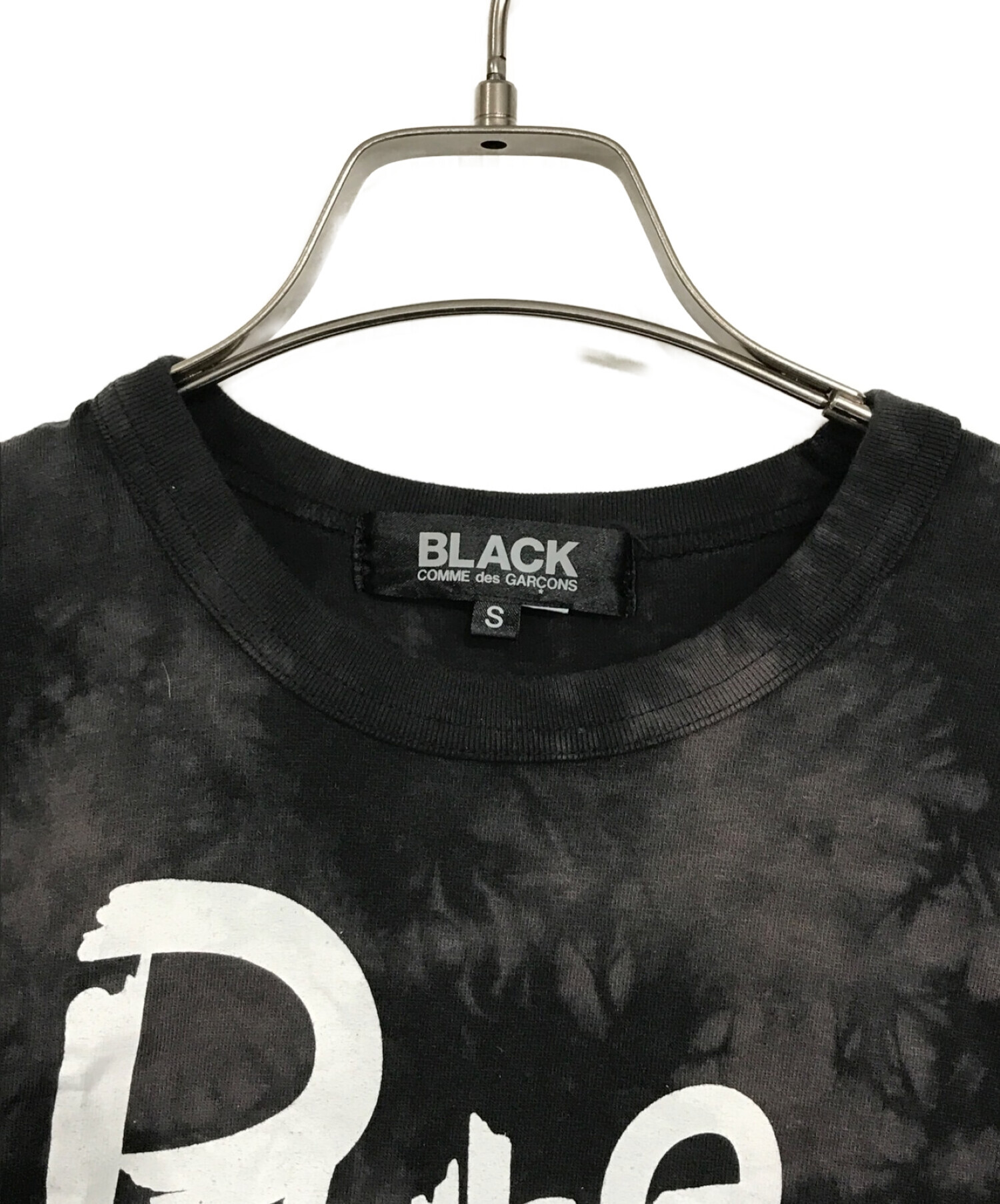 中古・古着通販】BLACK COMME des GARCONS (ブラック コムデギャルソン) ロゴ タイダイ Tシャツ ブラック  サイズ:S｜ブランド・古着通販 トレファク公式【TREFAC FASHION】スマホサイト