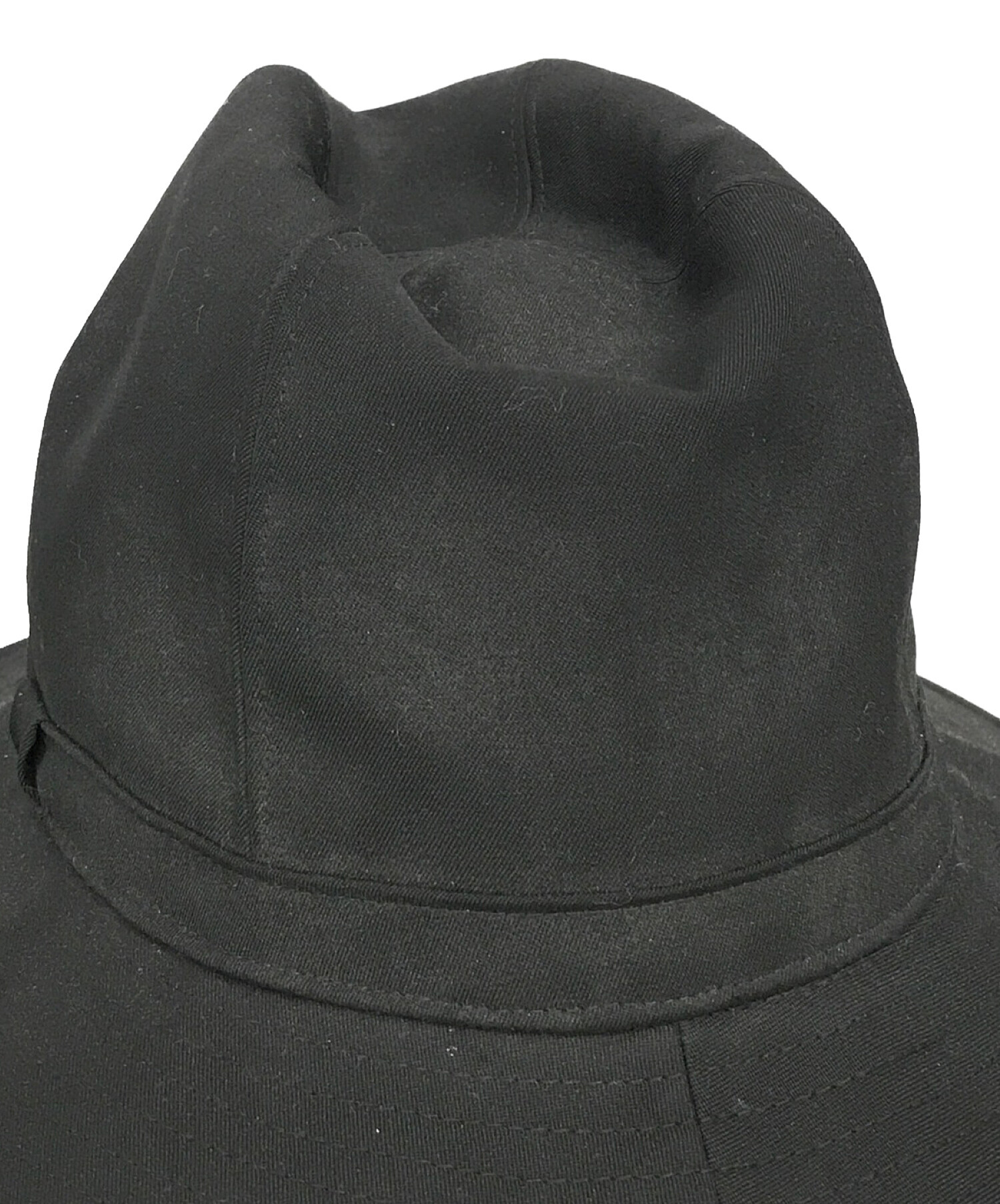 中古・古着通販】Yohji Yamamoto pour homme (ヨウジヤマモト プールオム) Wrinkled Gabardine Fedora  hat ブラック サイズ:SIZE 4｜ブランド・古着通販 トレファク公式【TREFAC FASHION】スマホサイト