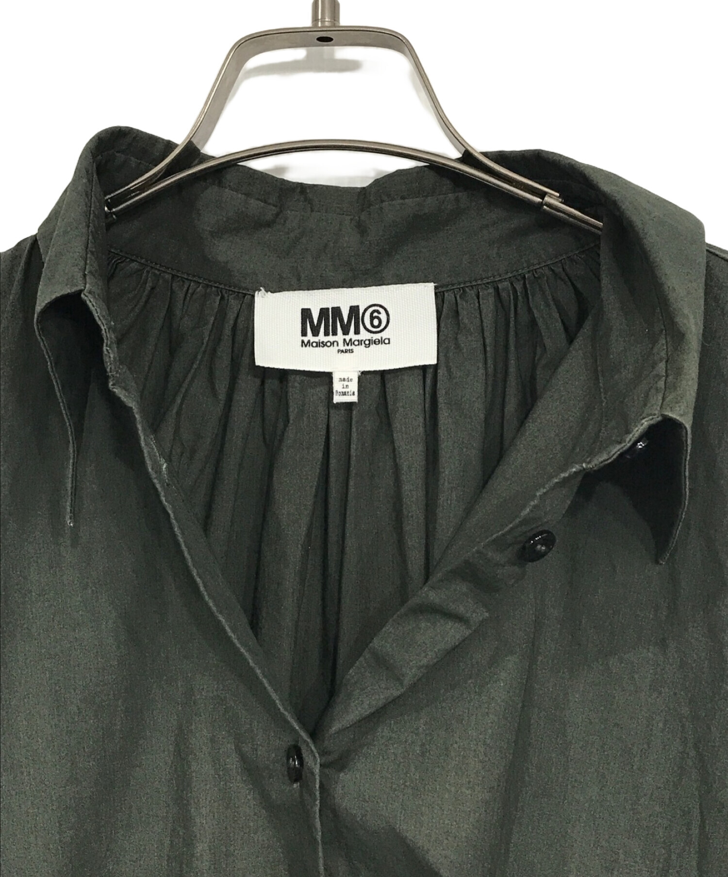 中古・古着通販】MM6 Maison Margiela (エムエムシックス メゾンマルジェラ) オーバーサイズシャツ グリーン サイズ:40｜ブランド・古着通販  トレファク公式【TREFAC FASHION】スマホサイト