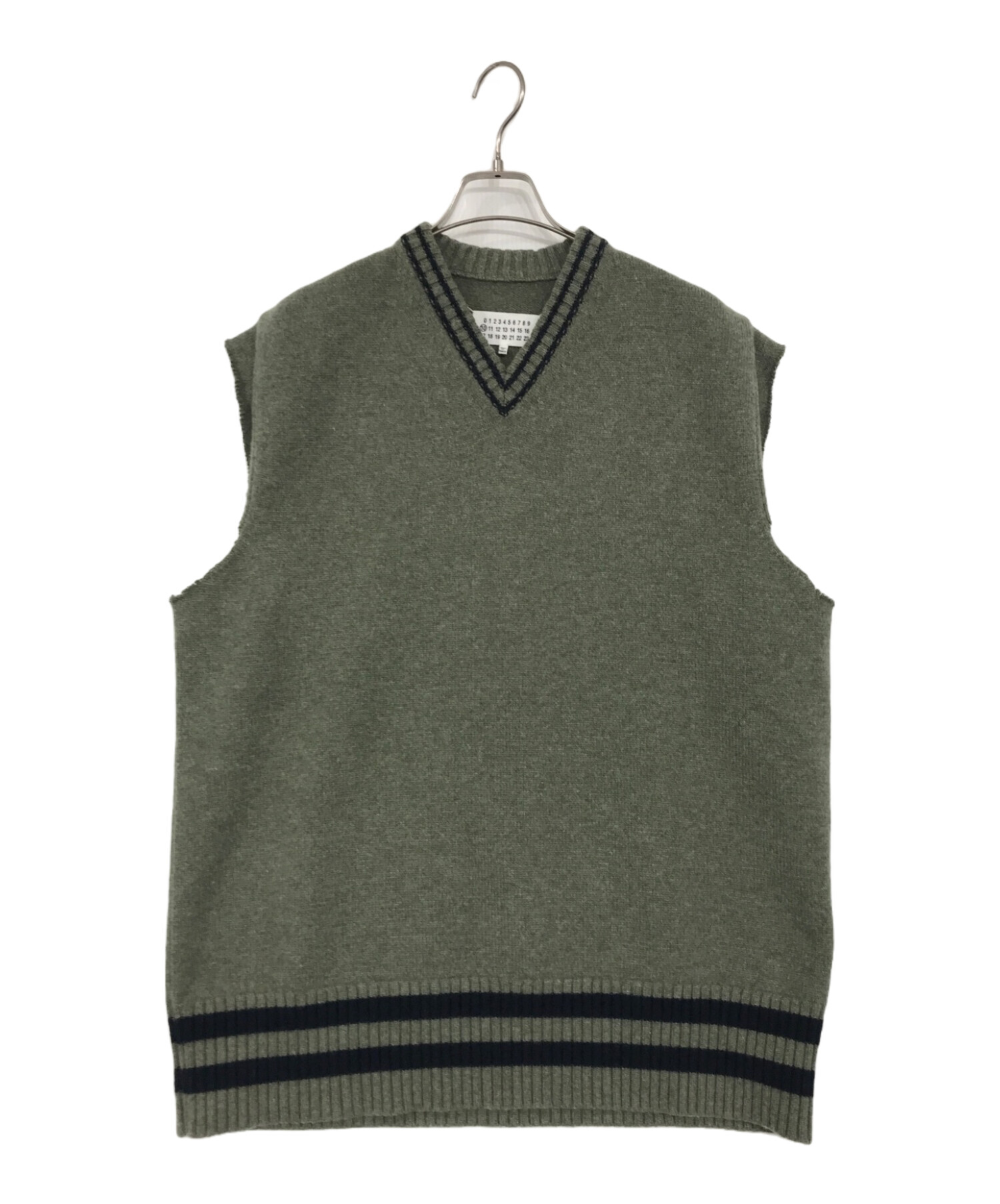 中古・古着通販】Maison Margiela (メゾンマルジェラ) OVERSIZED KNIT VEST/ニットベスト グリーン  サイズ:S｜ブランド・古着通販 トレファク公式【TREFAC FASHION】スマホサイト