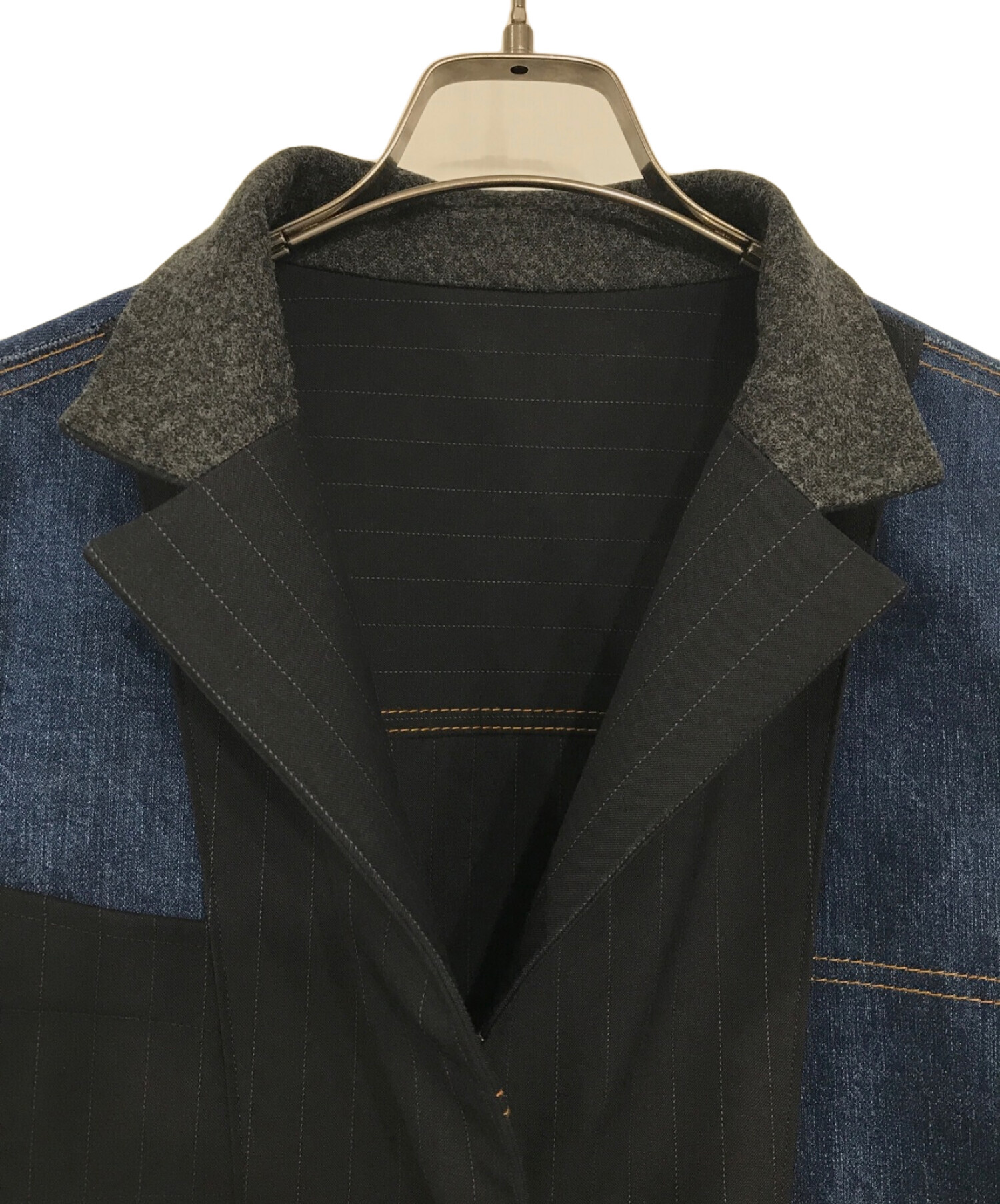 中古・古着通販】sacai (サカイ) Chalk Stripe Bonding Jacket ...