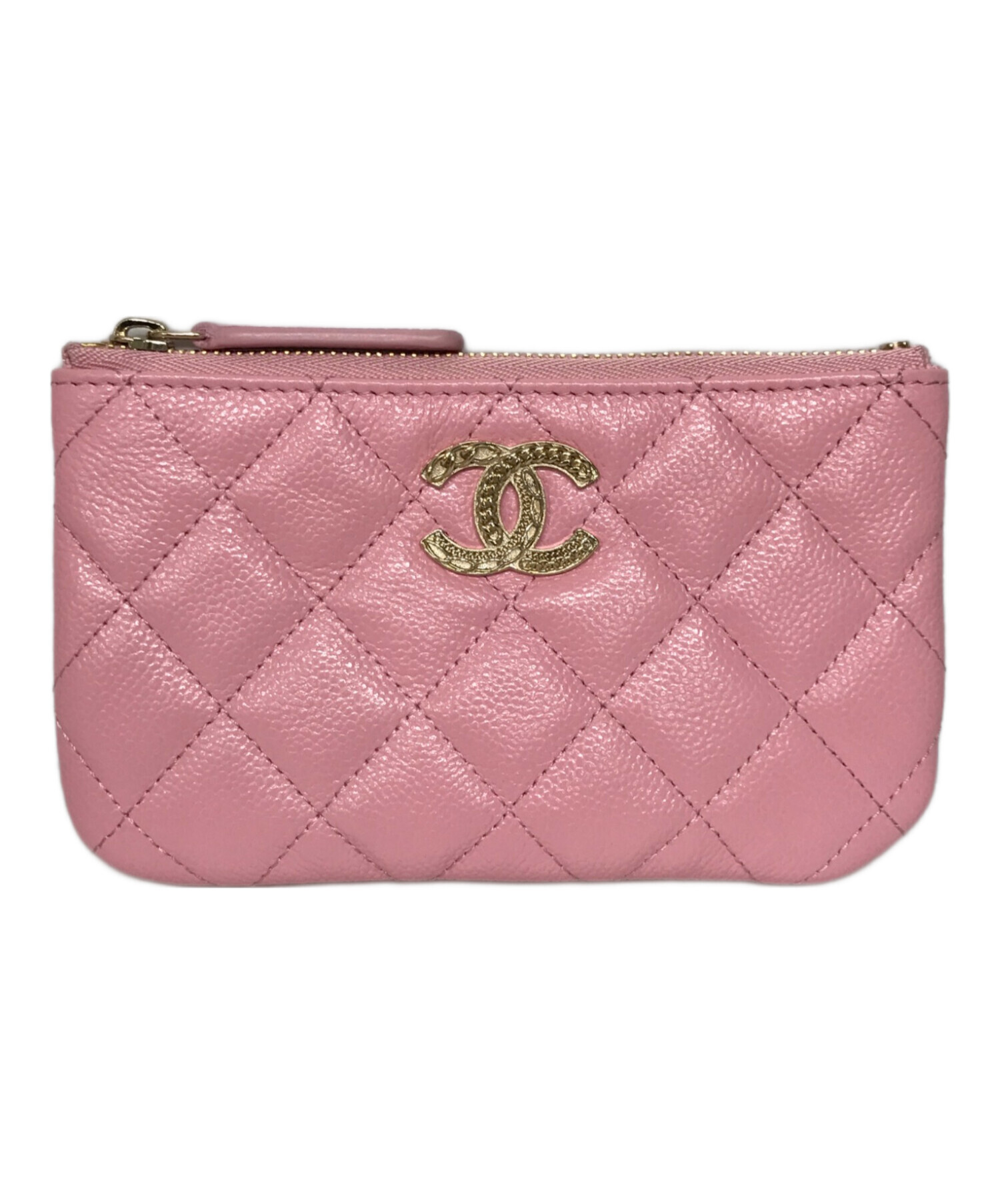 中古・古着通販】CHANEL (シャネル) キャビアスキンフラットポーチ ピンク｜ブランド・古着通販 トレファク公式【TREFAC  FASHION】スマホサイト