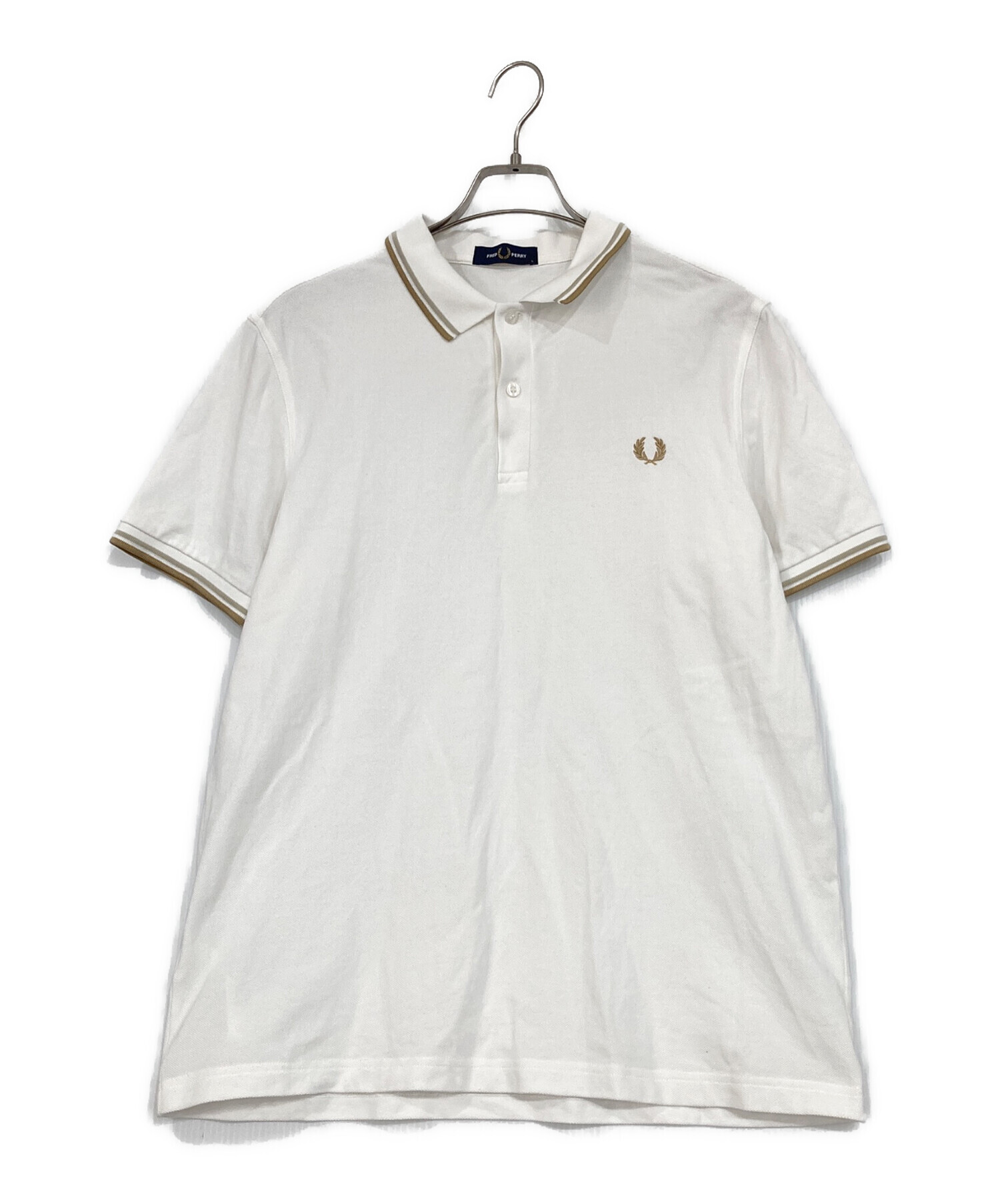 中古・古着通販】FRED PERRY (フレッドペリー) ポロシャツ ホワイト サイズ:Ｌ｜ブランド・古着通販 トレファク公式【TREFAC  FASHION】スマホサイト