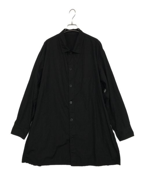 【中古・古着通販】Yohji Yamamoto pour homme (ヨウジヤマモト プールオム) 比翼デザイン長袖シャツ ブラック  サイズ:2｜ブランド・古着通販 トレファク公式【TREFAC FASHION】スマホサイト