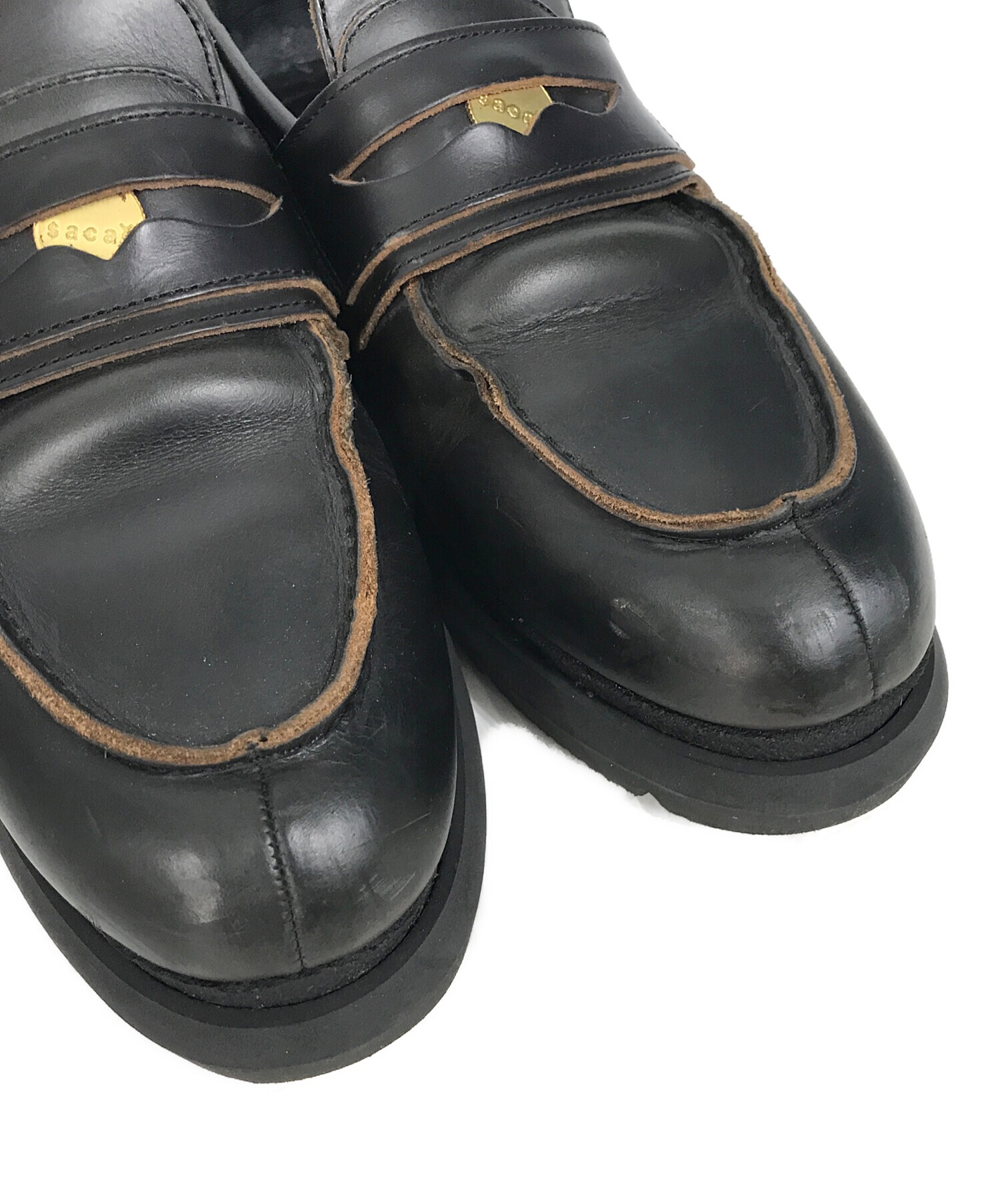 中古・古着通販】sacai (サカイ) Double Loafer/ローファー ブラック サイズ:43｜ブランド・古着通販  トレファク公式【TREFAC FASHION】スマホサイト