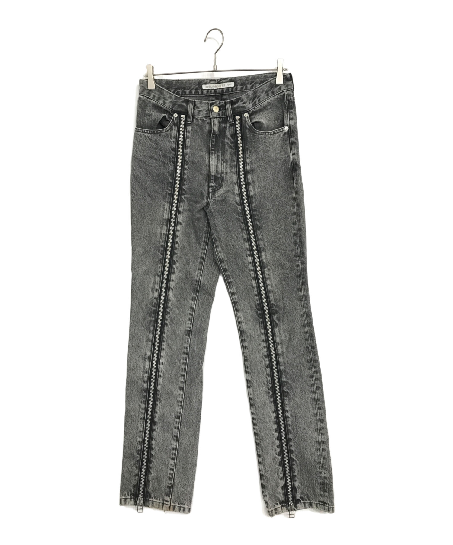 中古・古着通販】JOHN LAWRENCE SULLIVAN (ジョンローレンスサリバン) WASHED DENIM ZIPPED PANTS／ウォッシュドデニムジップドパンツ  グレー サイズ:46｜ブランド・古着通販 トレファク公式【TREFAC FASHION】スマホサイト