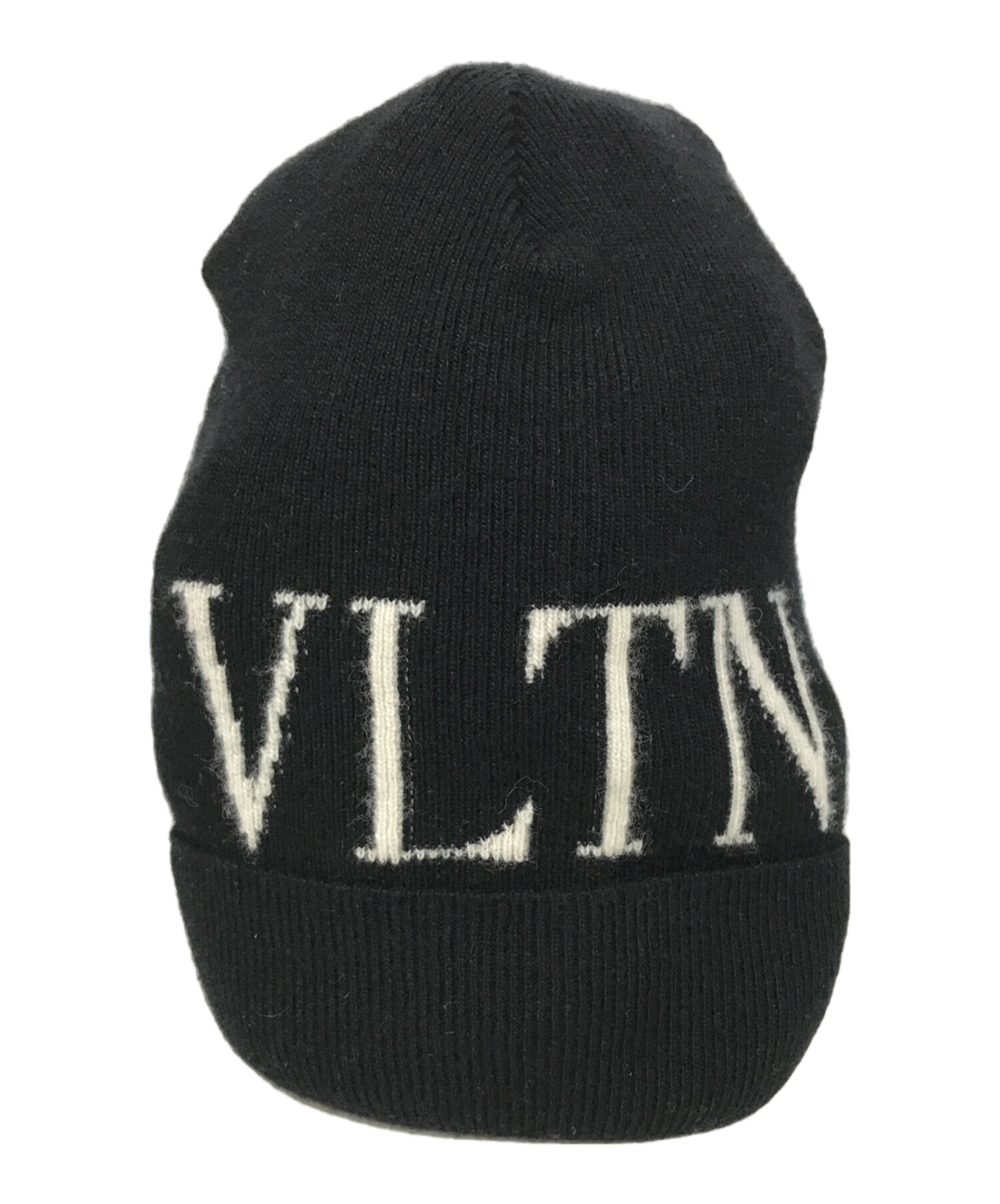 中古・古着通販】VALENTINO (ヴァレンティノ) ウールカシミヤニットキャップ ブラック サイズ:表記サイズ無し｜ブランド・古着通販  トレファク公式【TREFAC FASHION】スマホサイト