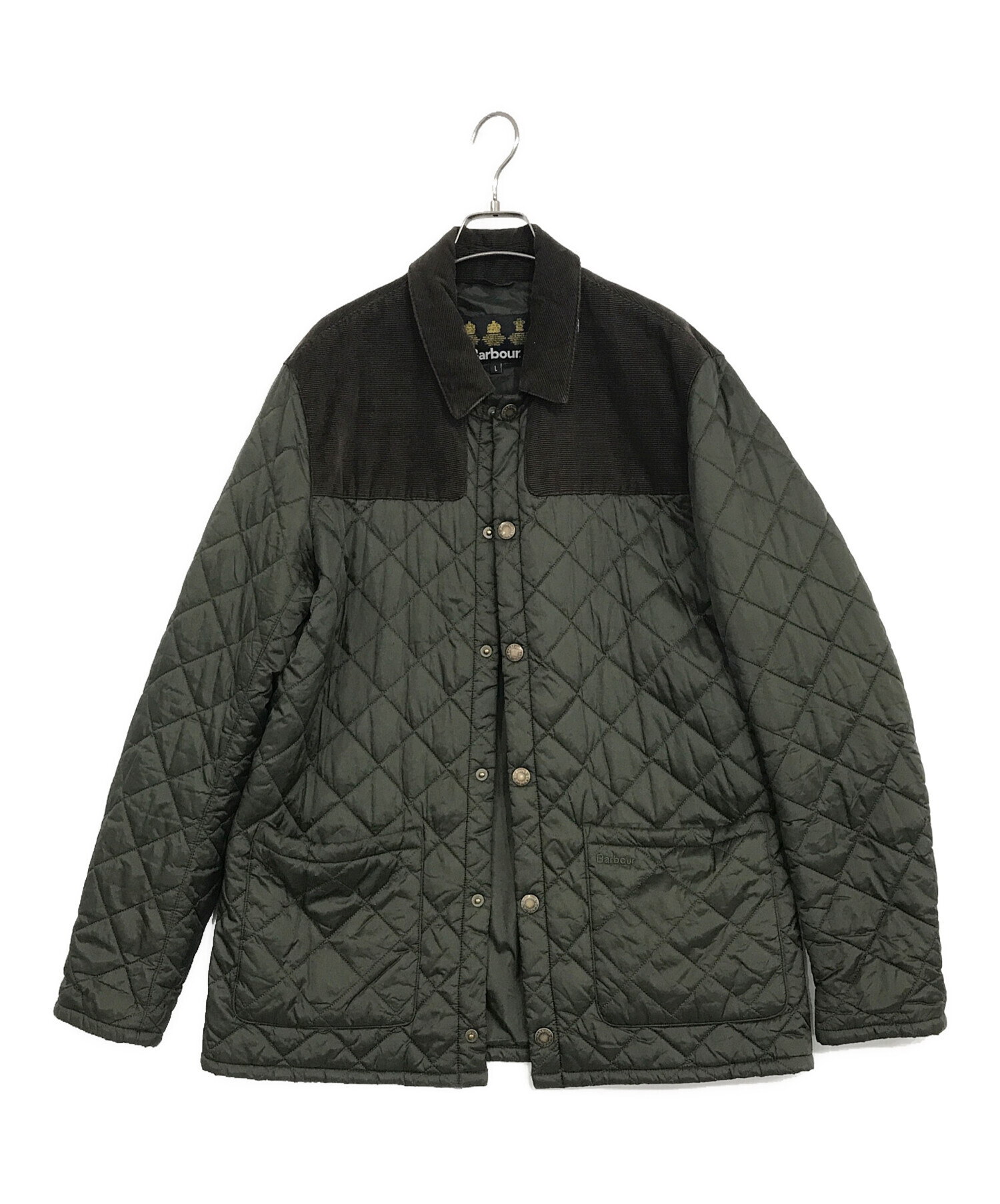 中古・古着通販】Barbour (バブアー) キルティングジャケット カーキ サイズ:SIZE L｜ブランド・古着通販 トレファク公式【TREFAC  FASHION】スマホサイト