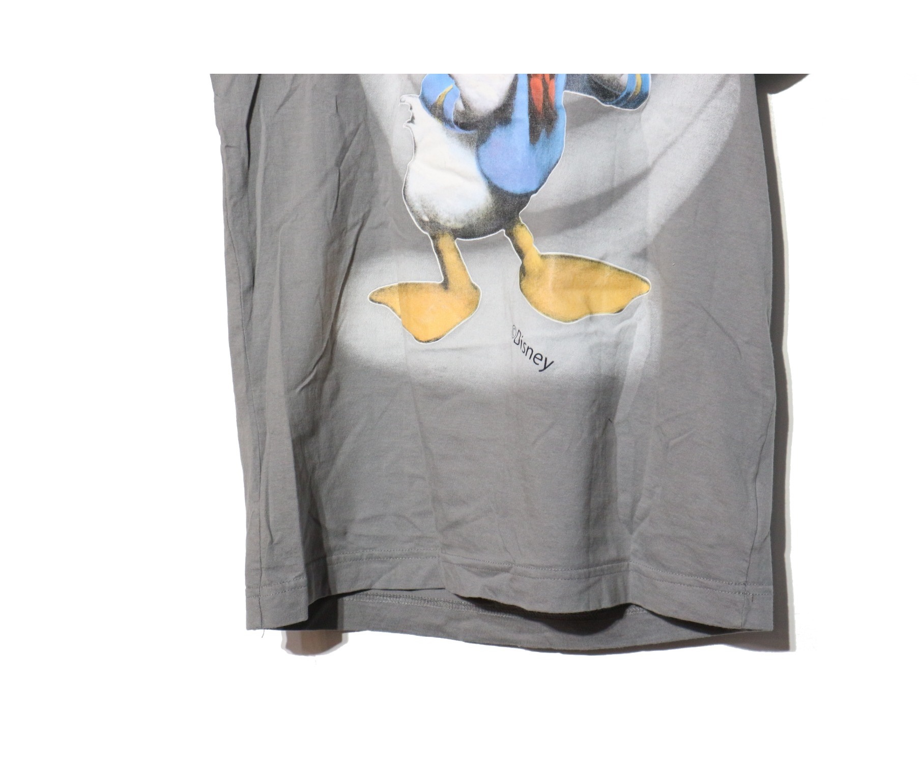 DOLCE & GABBANA (ドルチェアンドガッバーナ) ドナルドTシャツ グレー サイズ:50 Disney・ディズニーオフィシャルコラボ　 ドナルド
