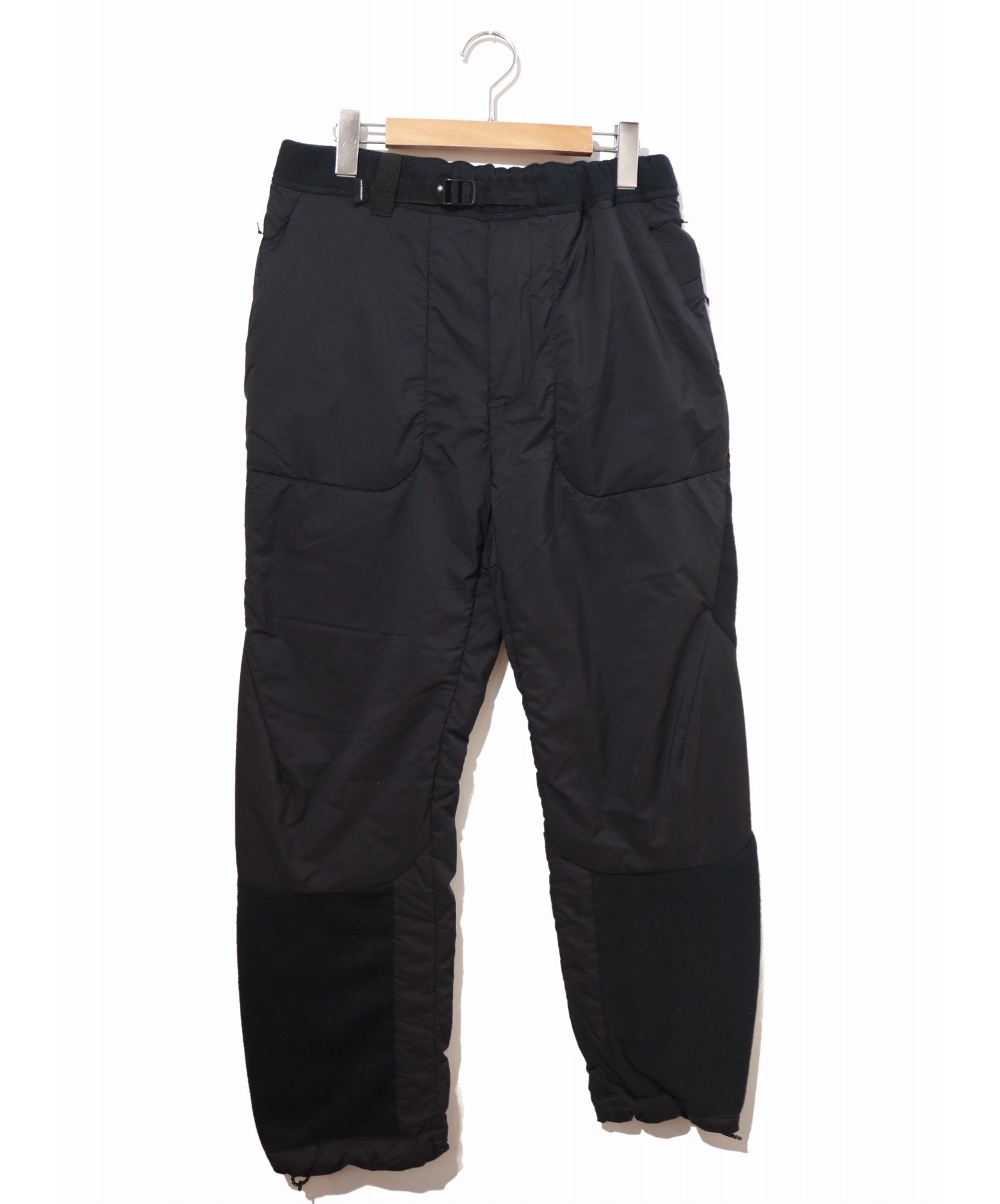 and wander (アンドワンダー) トップフリースパンツ ブラック サイズ:2表記 top fleece pants