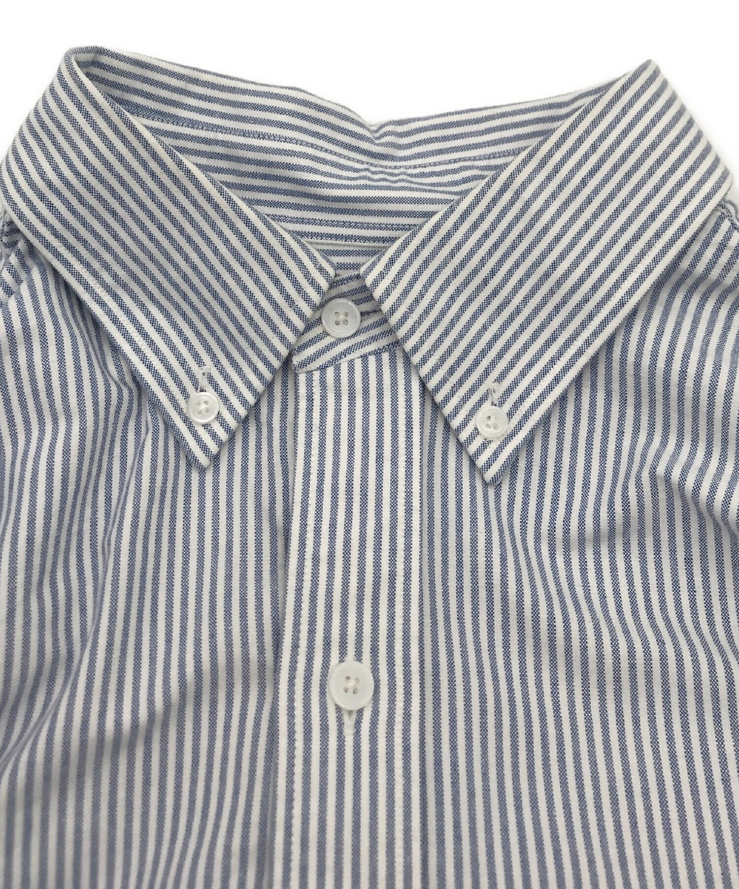 LEPARC (ルパルク) Oxford Over Shirts オックスフォード オーバーサイズ ストライプ シャツ ブルー サイズ:M