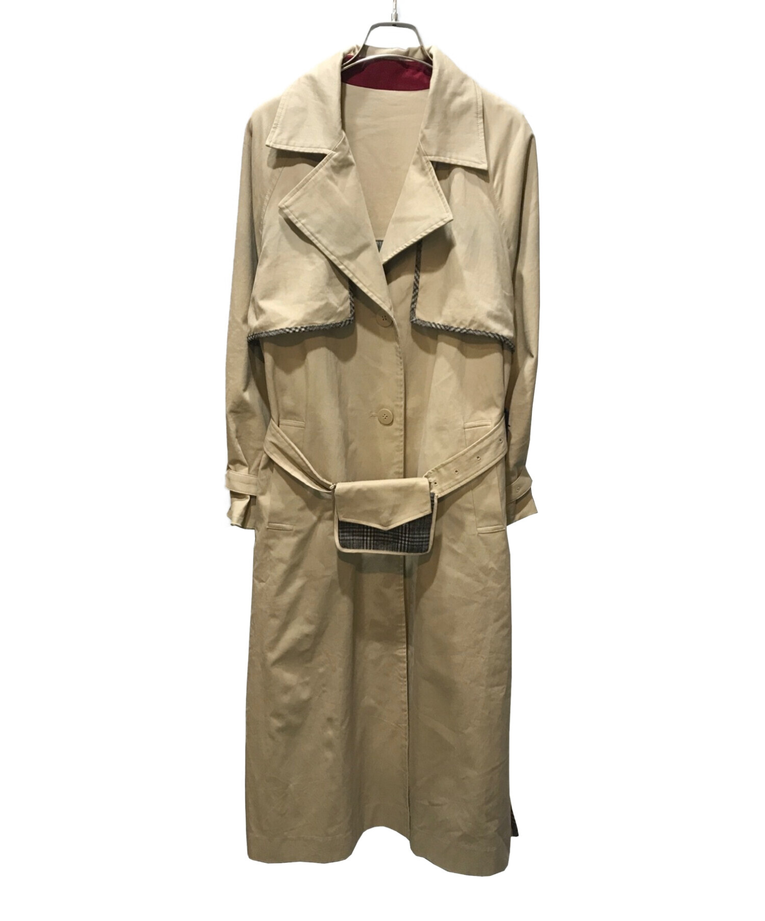 中古・古着通販】Ameri (アメリ) REVERSIBLE TRENCH COAT リバーシブル