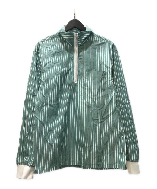 【中古・古着通販】MARNI (マルニ) ストライプハーフジップシャツ