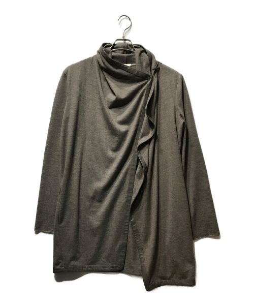 HELMUT LANG ヘルムートラング ラップカーディガン グレー-mobarhanfood.ir