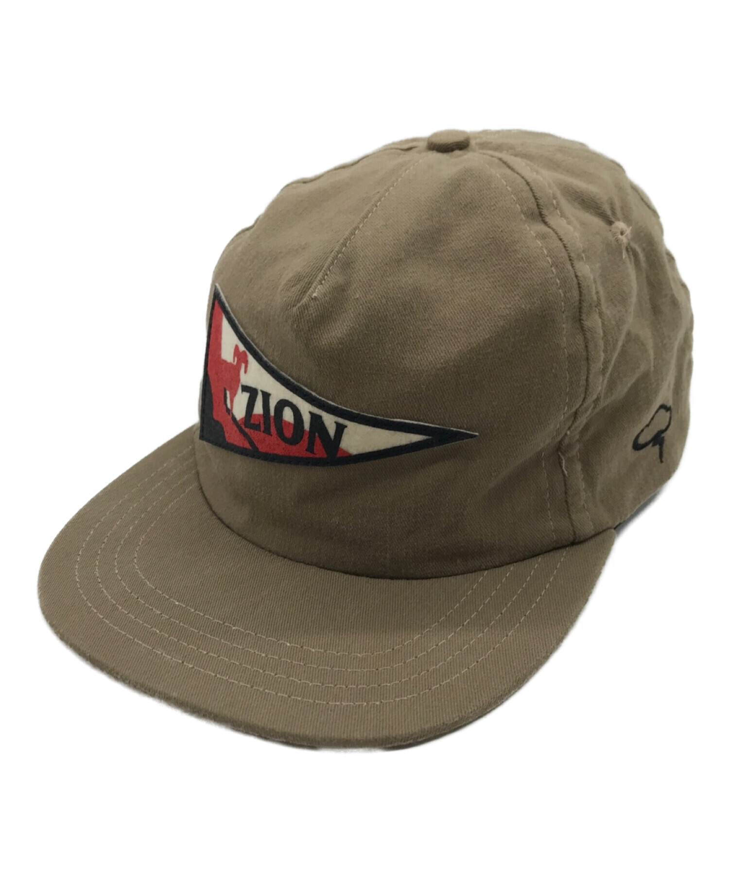 The Ampal Creative (アンパルクリエイティブ) ZION Pennant Strap Back Cap ザイオン  ストラップバックキャップ ブラウン サイズ:表記無し