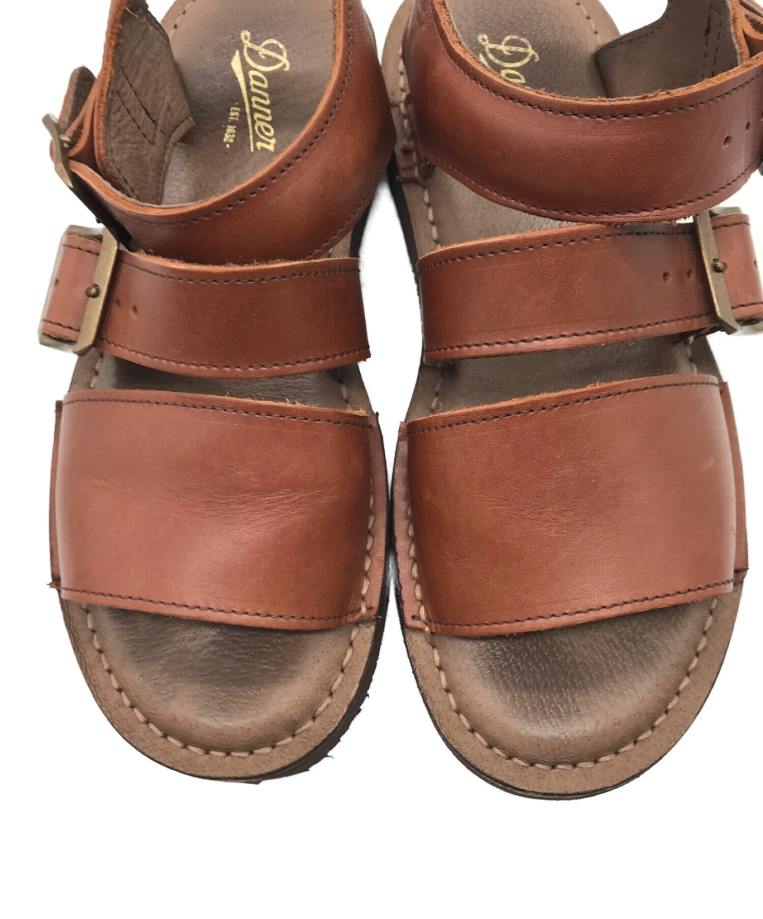 Danner (ダナー) PITTOCK STRAP SANDAL ピトックストラップ レザー サンダル ブラウン サイズ:8