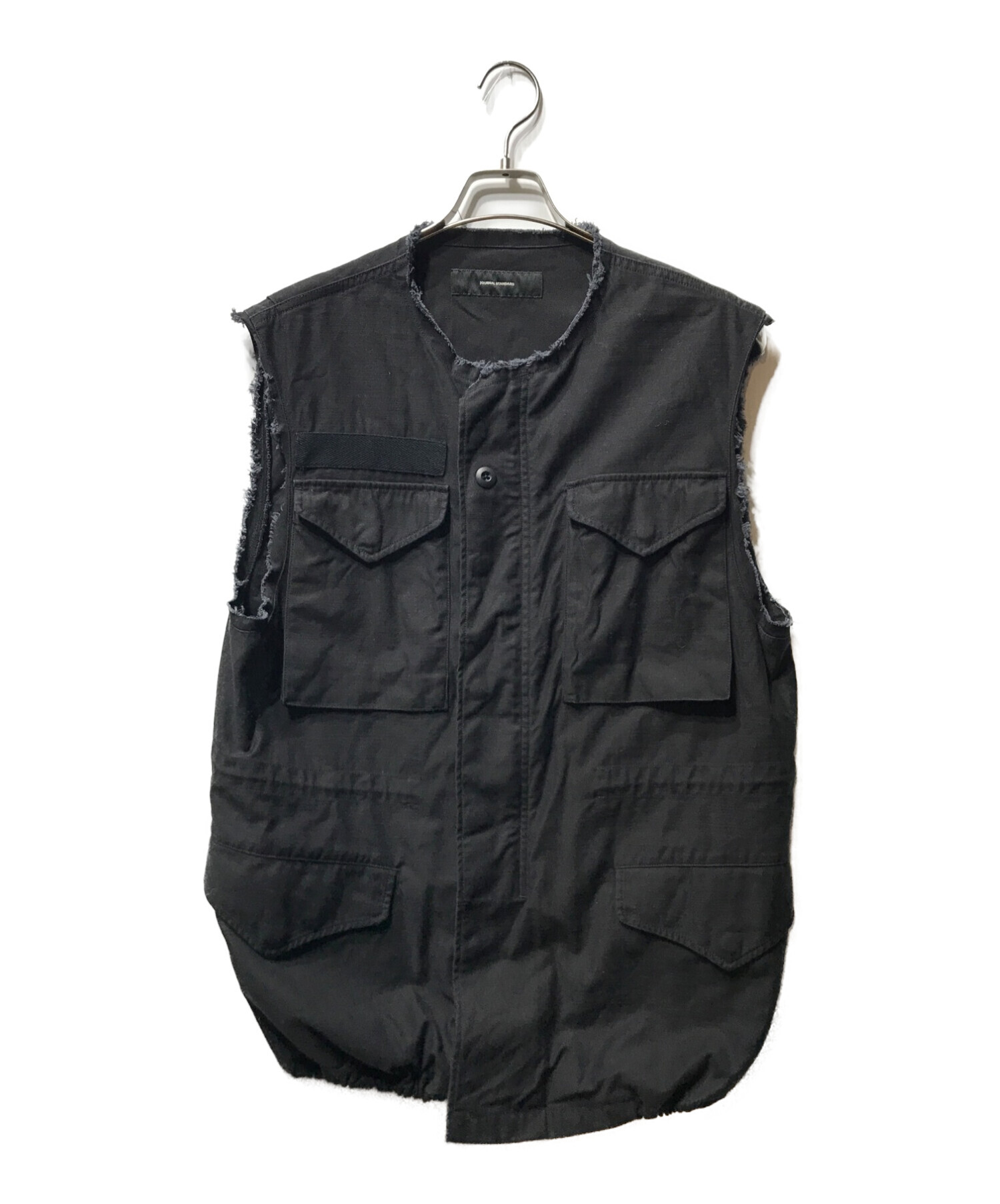 JOURNAL STANDARD (ジャーナルスタンダード) M-65 CUTOFF カットオフ ベスト ブラック サイズ:F