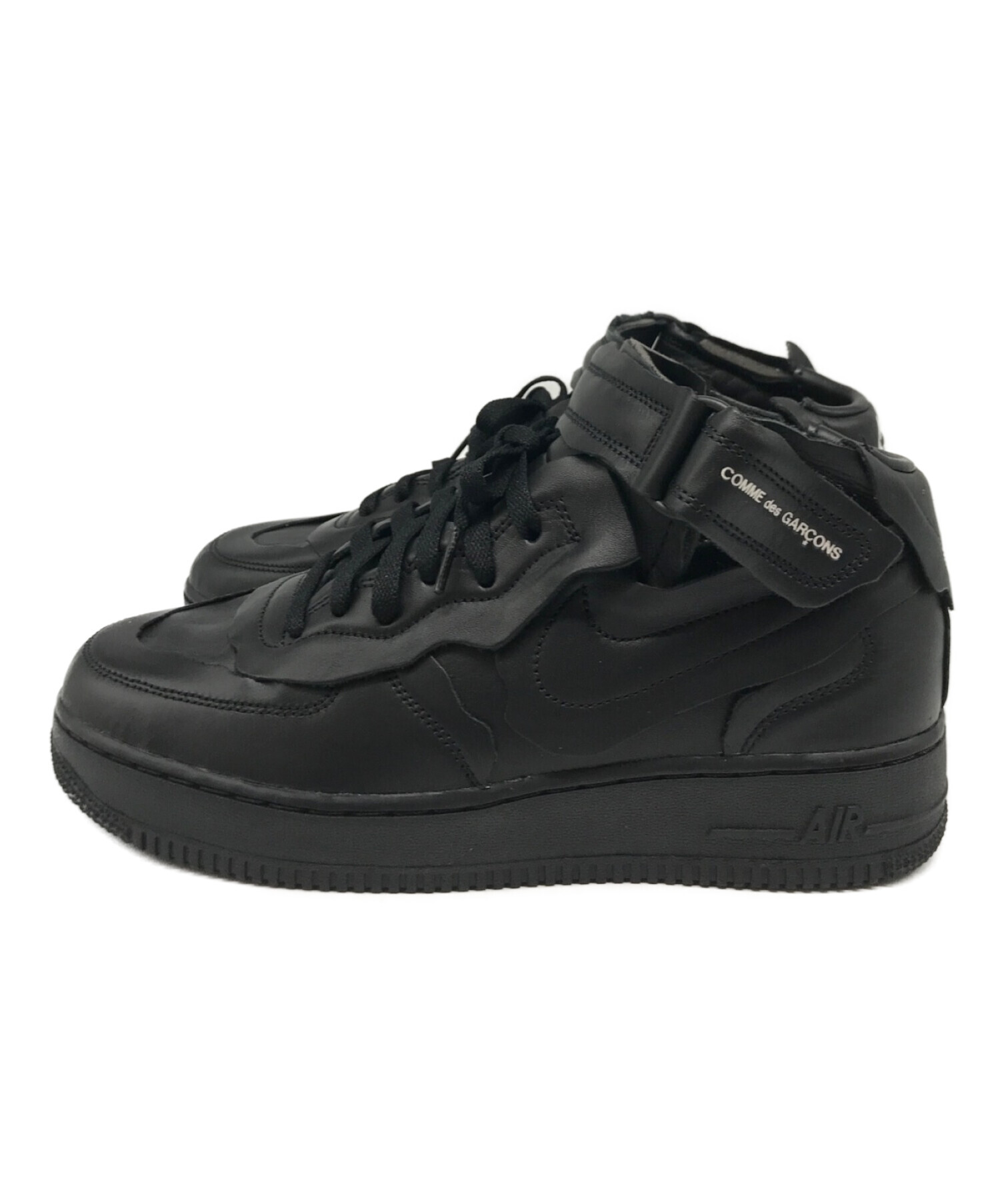 NIKE × COMME des GARCONS HOMME PLUS (ナイキ x コムデギャルソン オムプリュス) AIR FORCE 1 MID  エアフォースワン ミッド スニーカー ブラック サイズ:27cm