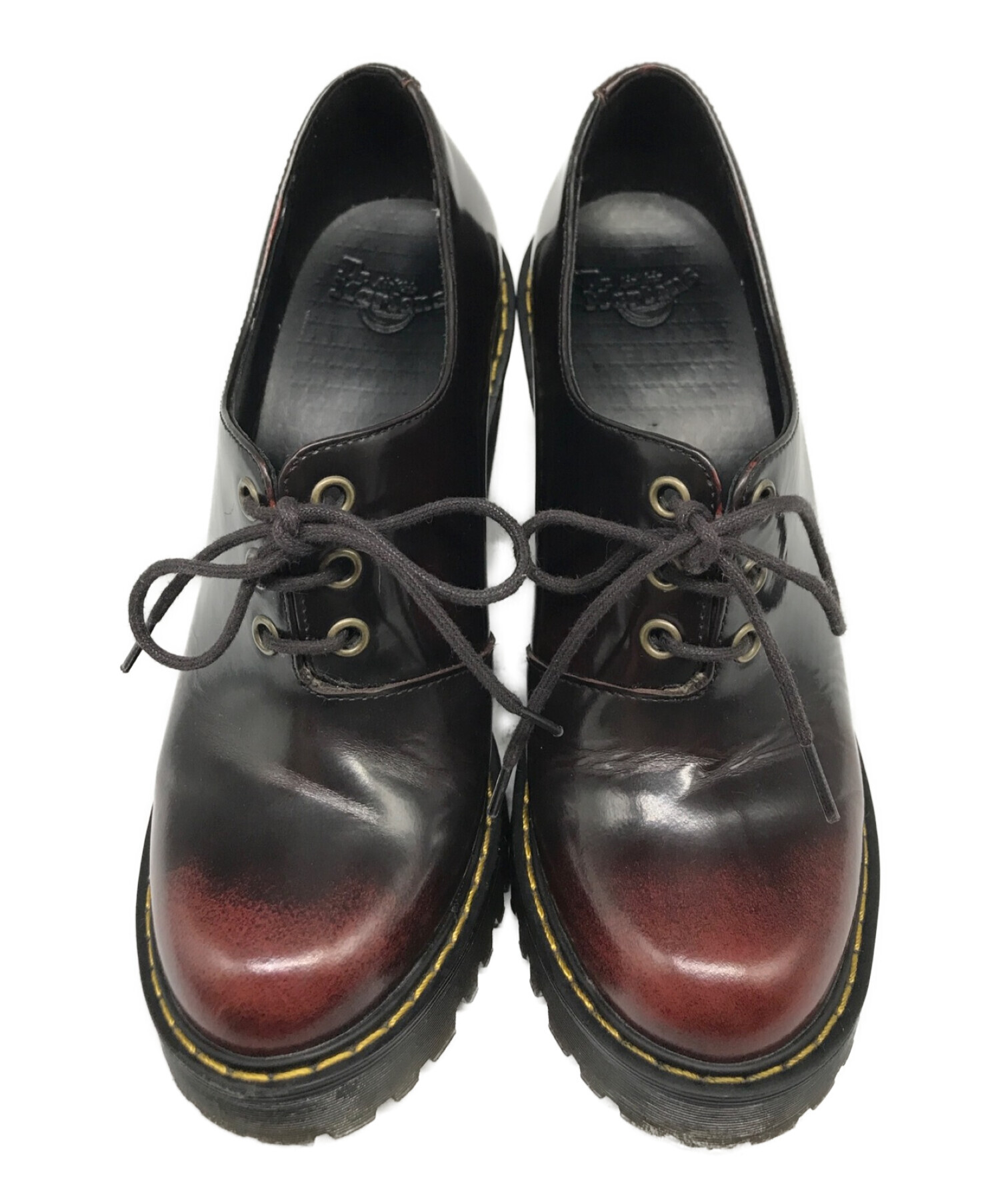 Dr.Martens (ドクターマーチン) SALOME II サロメ エイジング加工 ハイヒール レザーシューズ ブラック サイズ:UK5