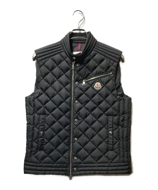 MONCLER (モンクレール) BROME Gilet キルティング ダウン ベスト ブラック サイズ:34