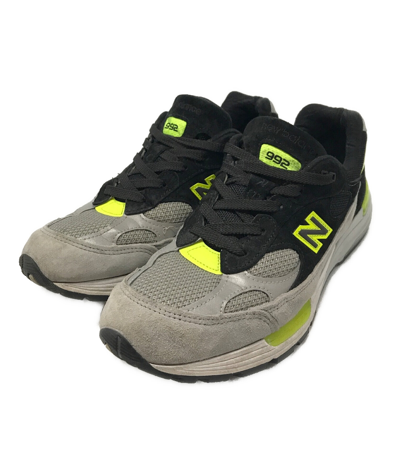 NEW BALANCE (ニューバランス) M992TQ ローカットスニーカー グレー×ブラック サイズ:26.5