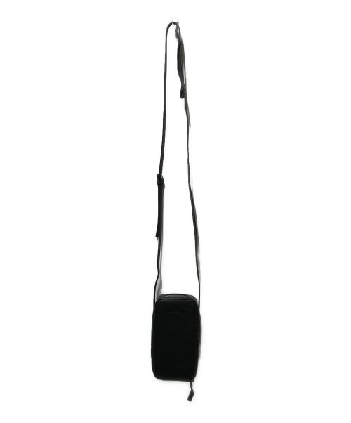 アルマーニ／EMPORIO ARMANI バッグ ショルダーバッグ 鞄 メンズ 男性 男性用レザー 革 本革 ブラック 黒  YEMC36 YH033 EAイーグルロゴ スタッズ シボ革 シュリンクレザー メッセンジャーバッグ