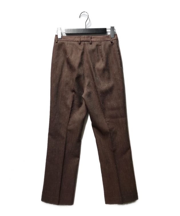 中古・古着通販】AURALEE (オーラリー) WOOL LINEN TWILL FLARE SLACKS ウールリネン ツイル フレア スラックスパンツ  ブラウン｜ブランド・古着通販 トレファク公式【TREFAC FASHION】スマホサイト