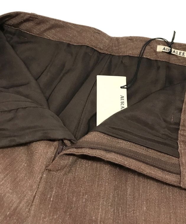 中古・古着通販】AURALEE (オーラリー) WOOL LINEN TWILL FLARE