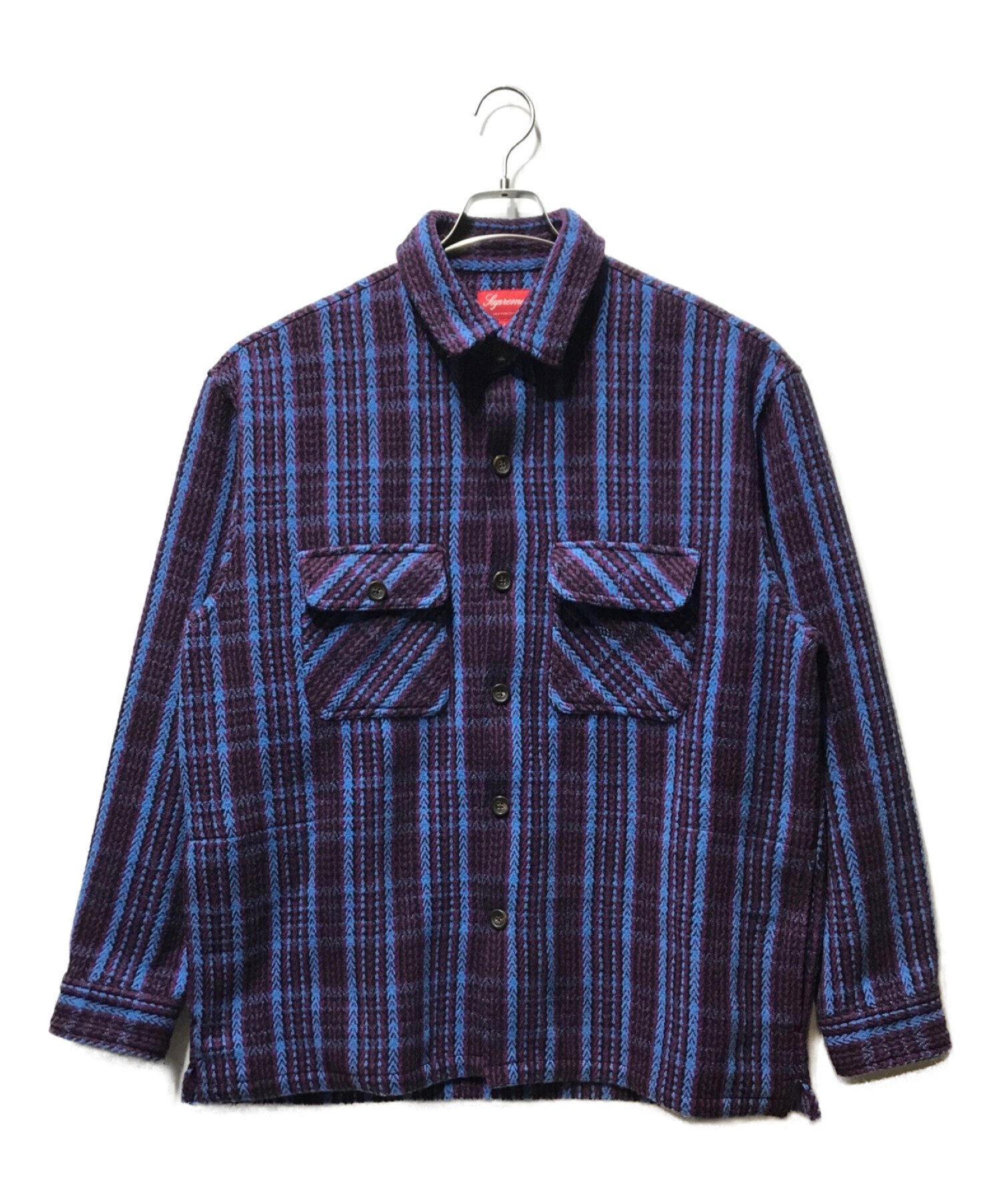 Supreme (シュプリーム) Heavy Flannel Shirt フランネルシャツ ネイビー サイズ:L