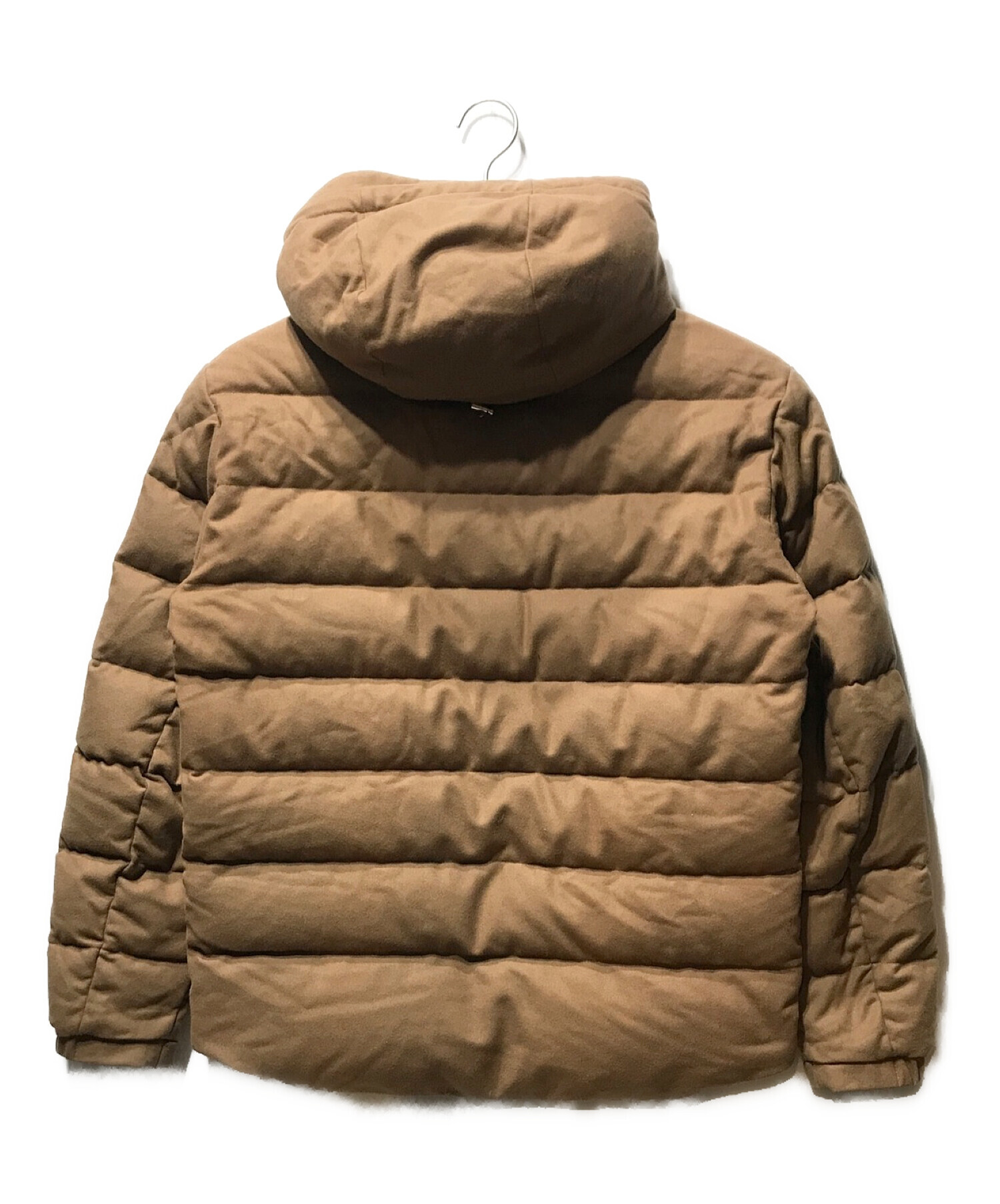 MONCLER (モンクレール) VABB GIUBBOTTO ショート フーデット ダウンジャケット ブラウン サイズ:2