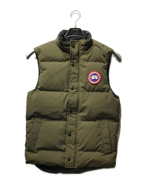 中古・古着通販】CANADA GOOSE (カナダグース) ダウンベスト グリーン