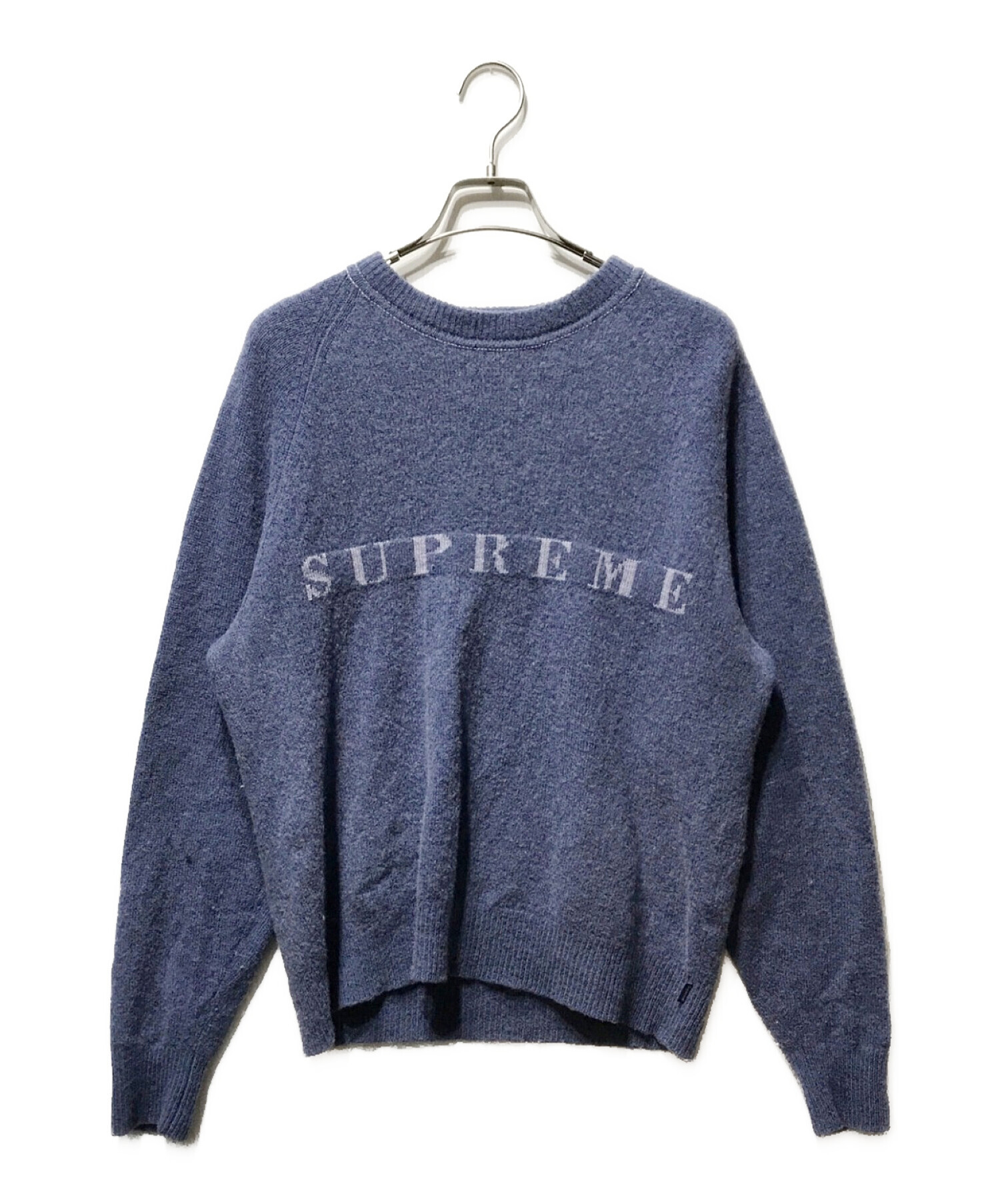 SUPREME (シュプリーム) 20AW Stone Washed Sweater ストーン ウォッシュド セーター ニット ブルー サイズ:M