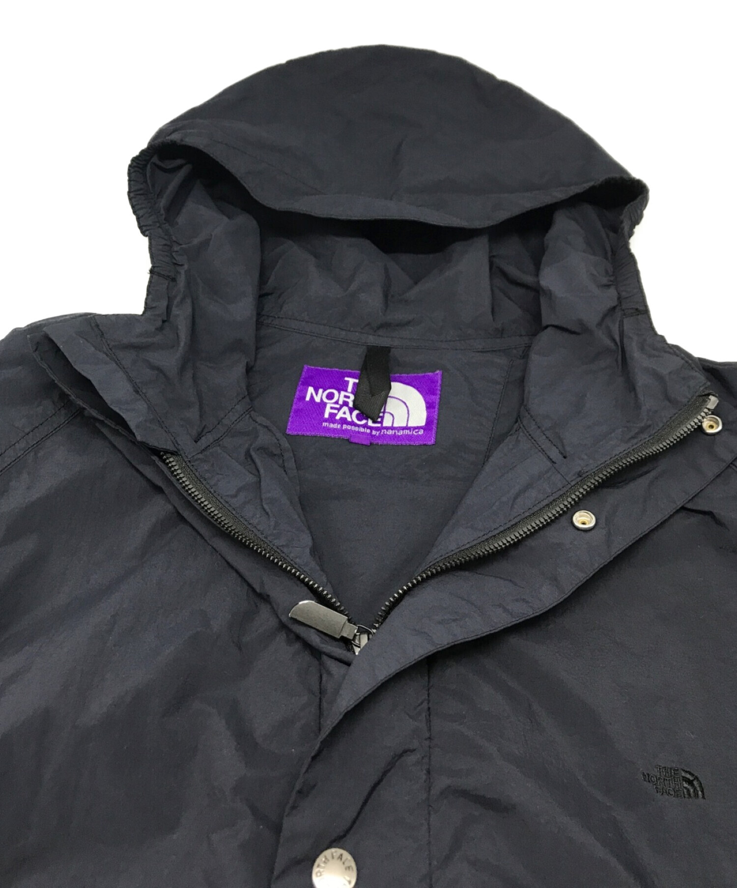 THE NORTHFACE PURPLELABEL (ザ・ノースフェイス パープルレーベル) Garment Dye Mountain Wind  Parka ガーメント ダイ マウンテン ウィンド フーディー パーカー ネイビー サイズ:L