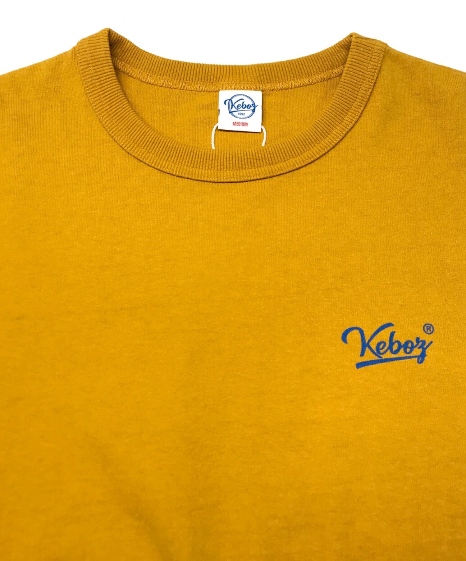 KEBOZ (ケボズ) バック プリント Tシャツ イエロー サイズ:M