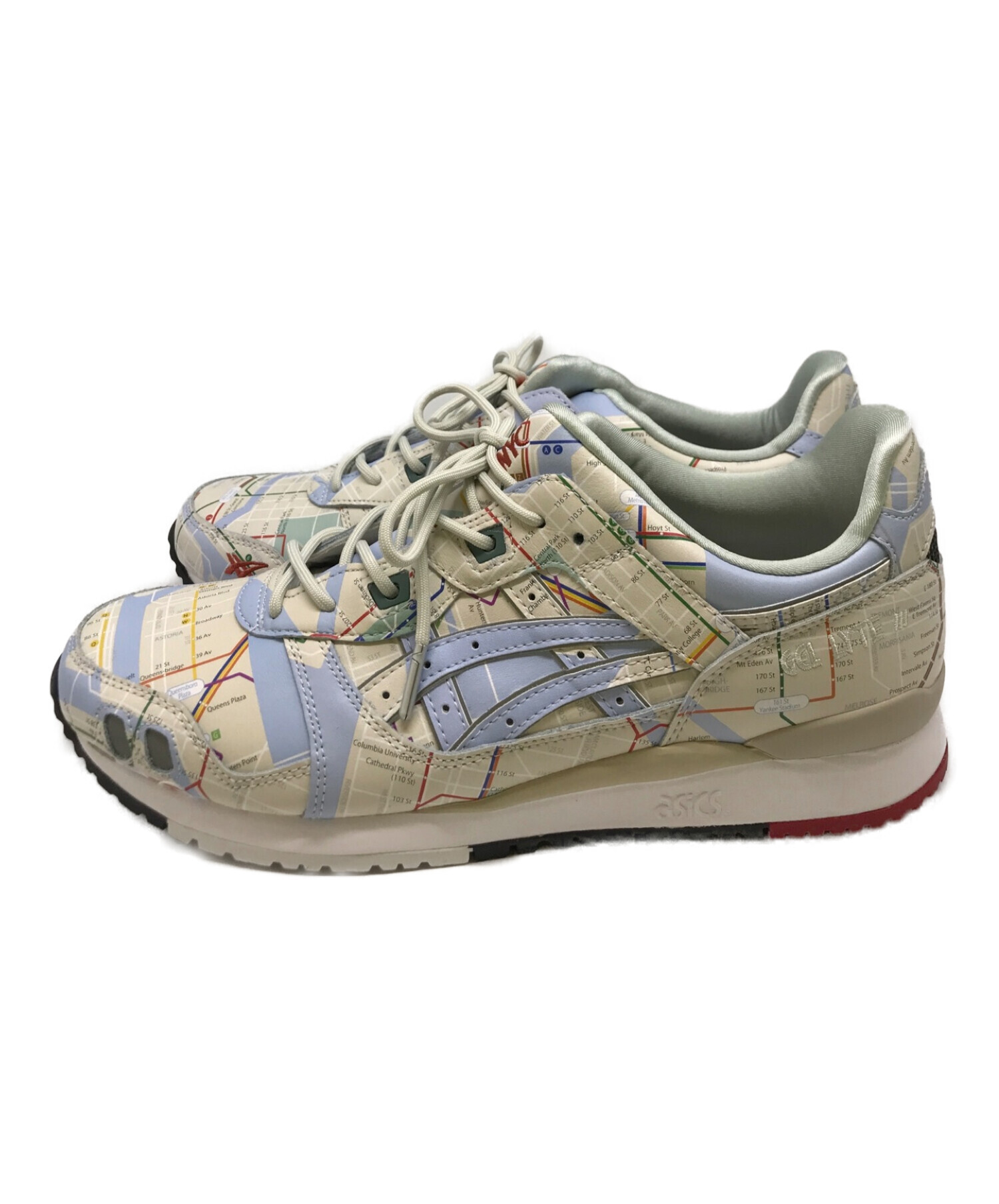 asics (アシックス) ATMOS (アトモス) Gel Lyte 3 ゲルライト ローカットスニーカー ホワイト×ブルー サイズ:28