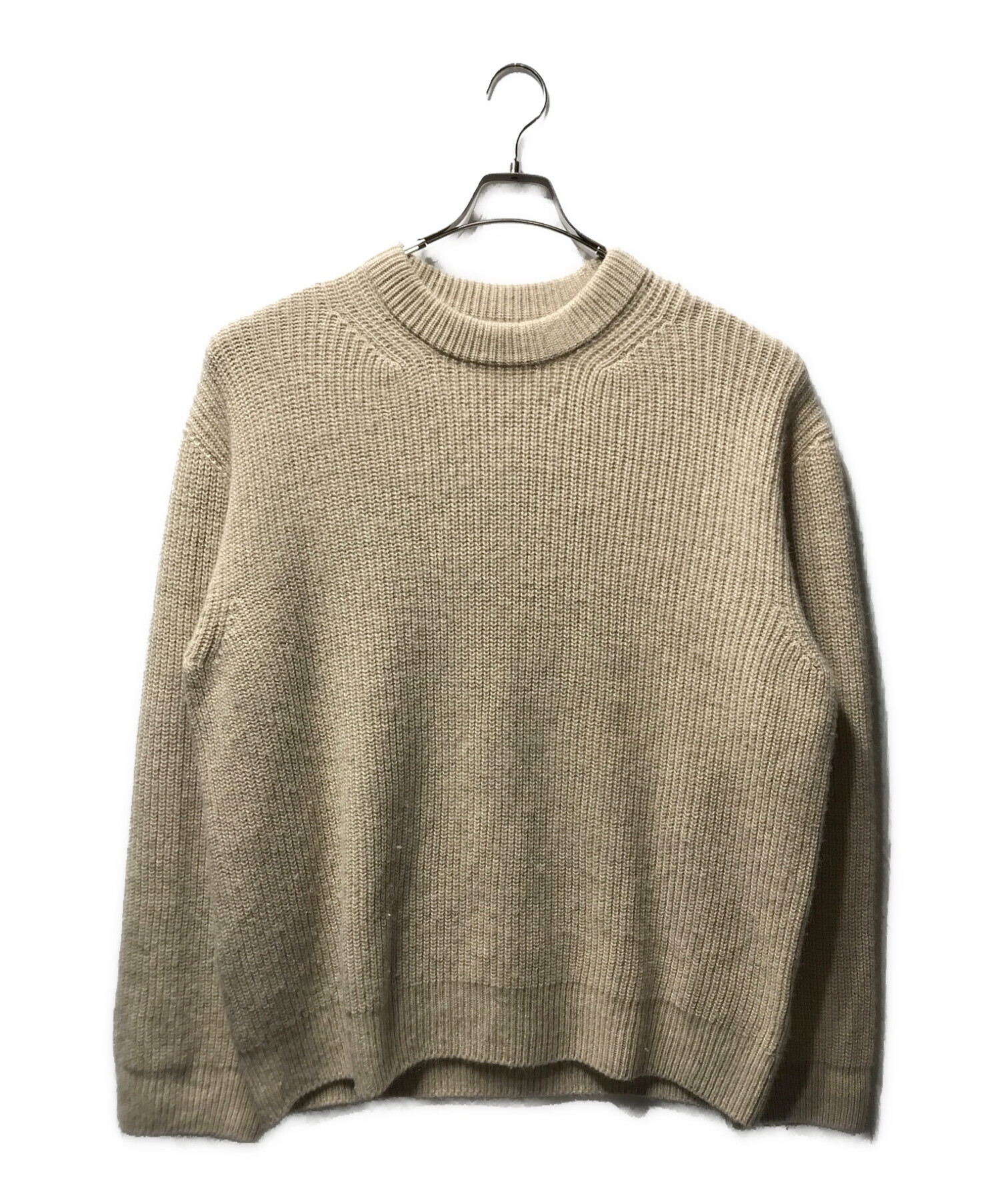 UNFIL (アンフィル) royal baby alpaca pullover swe ベージュ サイズ:5