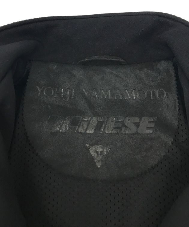 YOHJI YAMAMOTO (ヨウジヤマモト) DAINESE (ダイネーゼ) ボンディング ダブルライダース ジャケット ブラック サイズ:5