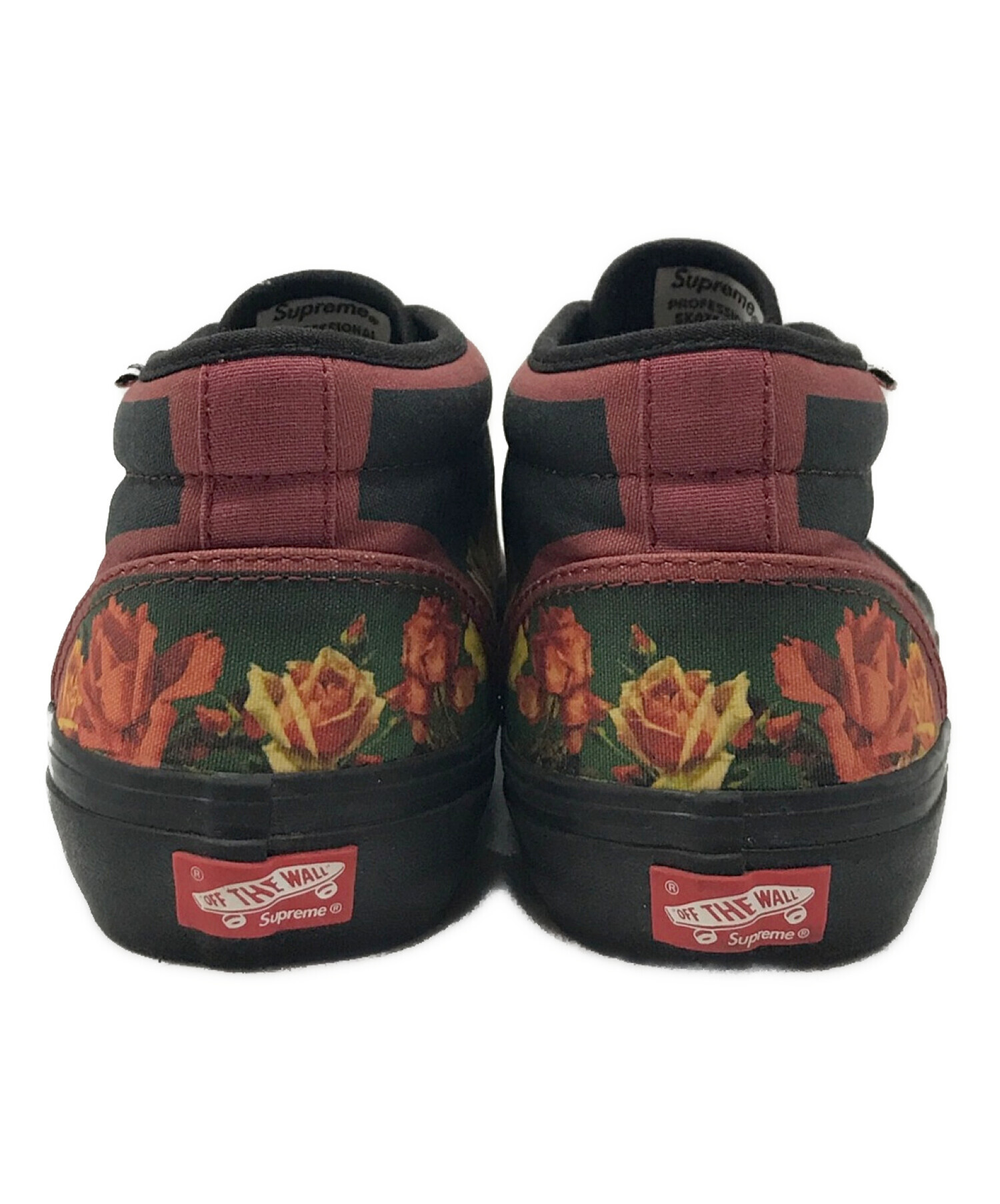 SUPREME (シュプリーム) VANS (バンズ) Jean Paul GAULTIER (ジャンポールゴルチエ) 19SS Floral  Print Chukka Pro フローラルプリントチャッカ スニーカー レッド サイズ:26