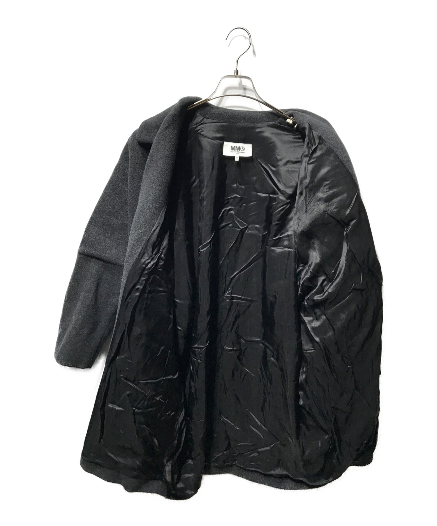 MM6 Maison Margiela (エムエムシックス メゾンマルジェラ) 18AW コクーンコート ウール S52AA0060 グレー  サイズ:36