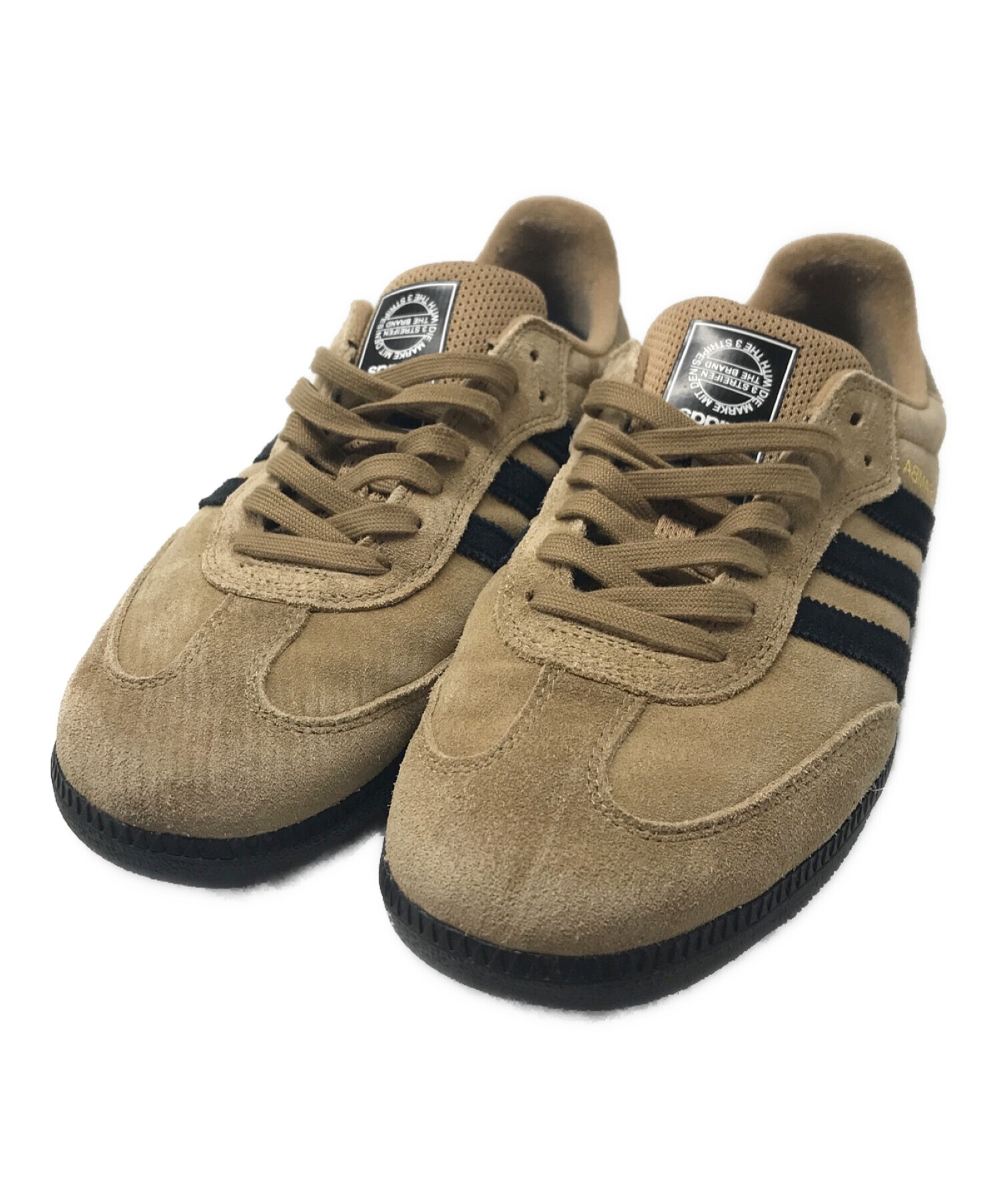 adidas (アディダス) SAMBA ADV サンバ ローカット スニーカー ベージュ サイズ:27.5