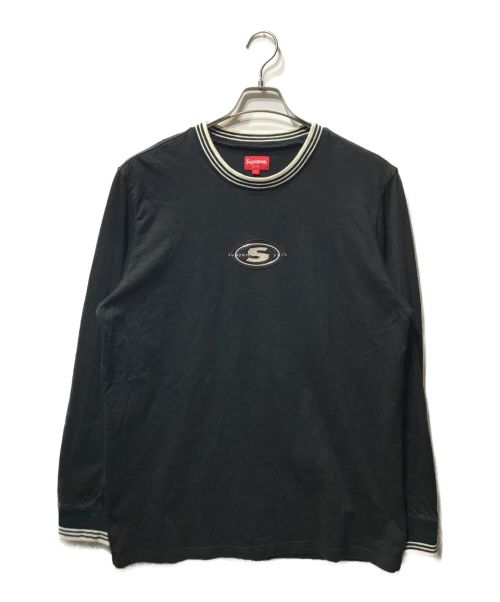 中古・古着通販】Supreme (シュプリーム) Striped Rib Logo L/S Tee