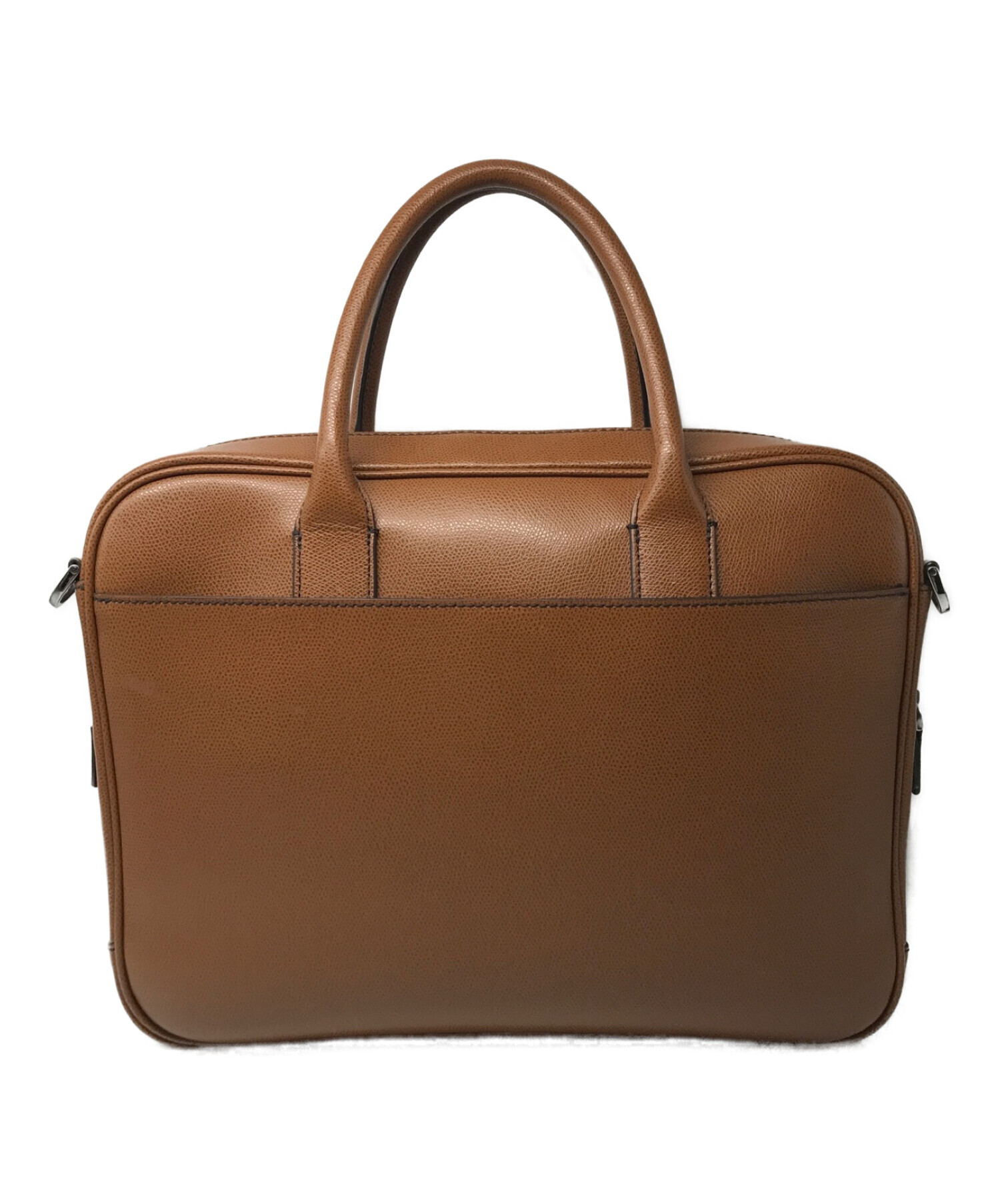 MICHAEL KORS (マイケルコース) Warren Compact Leather Briefcase Bag ブラウン