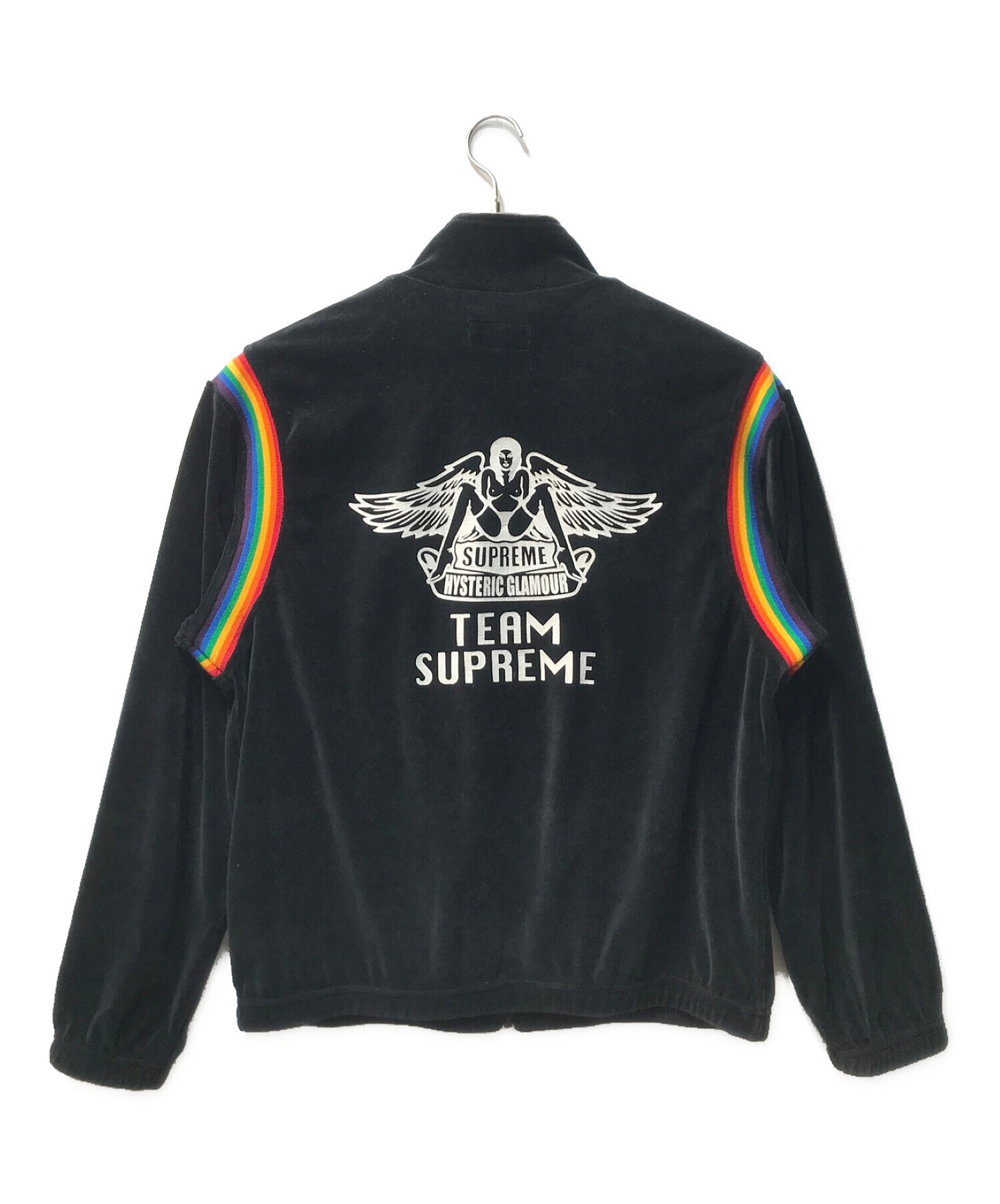 Supreme (シュプリーム) Hysteric Glamour (ヒステリックグラマー) Velour Track Jacket ブラック  サイズ:L